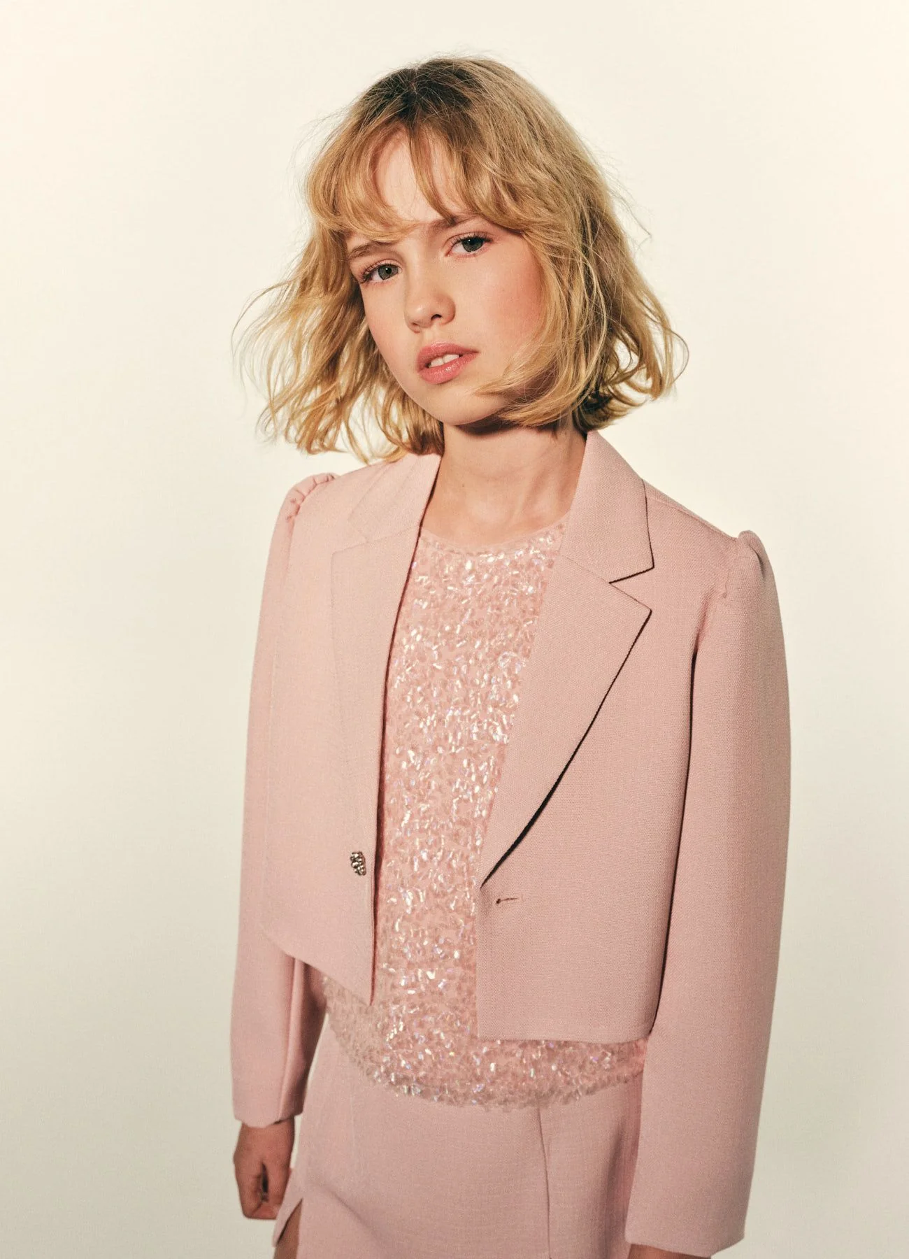 Blusa tulle e paillettes - Image 4