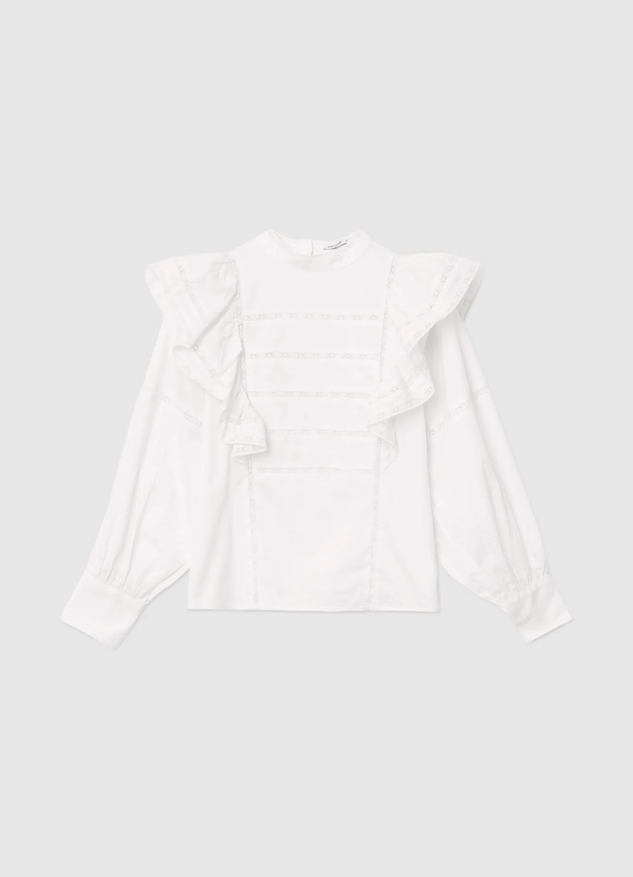 Blusa volant inserti passamaneria - Image 6