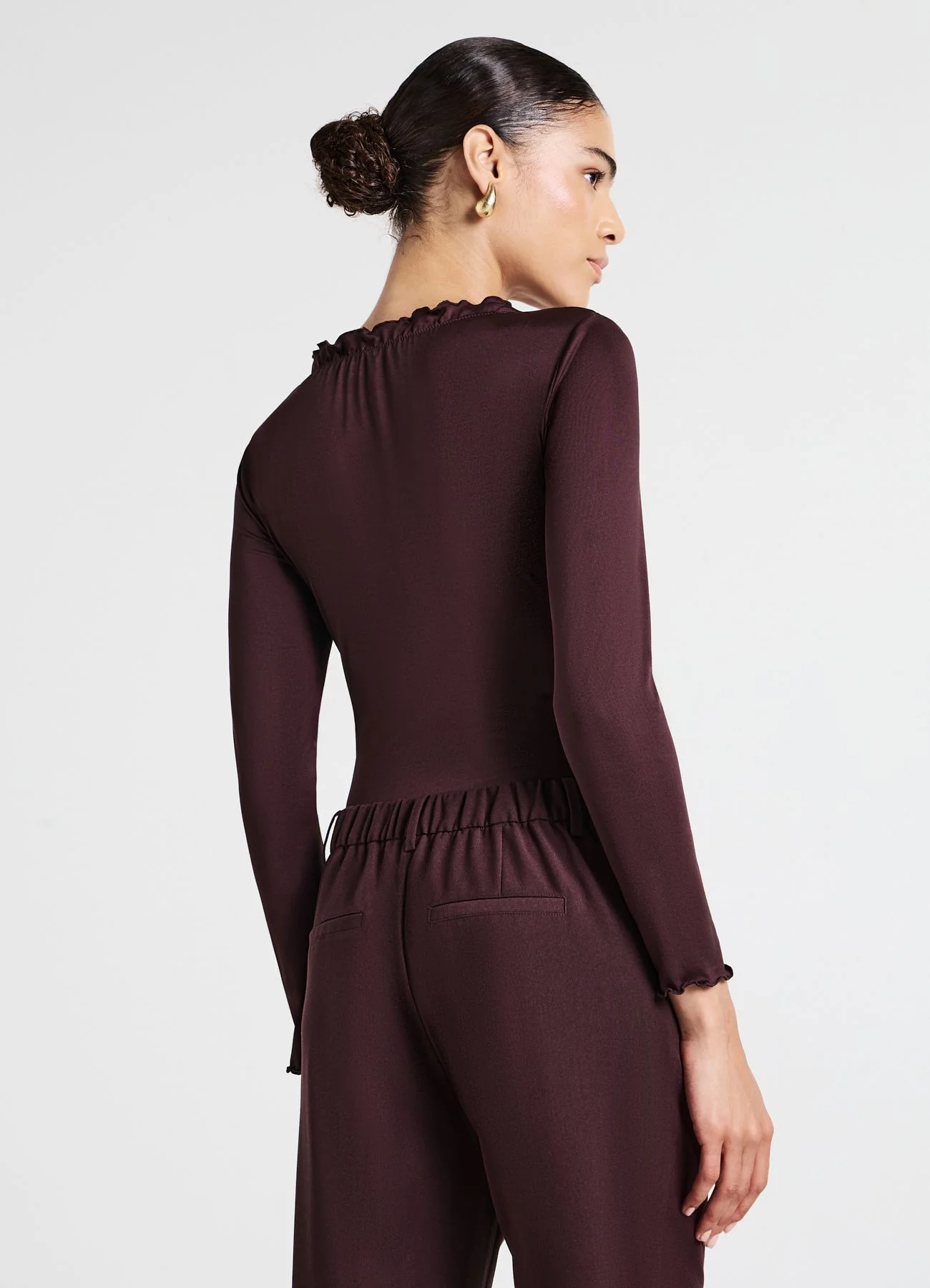 Body con arriccio e volant - Image 3