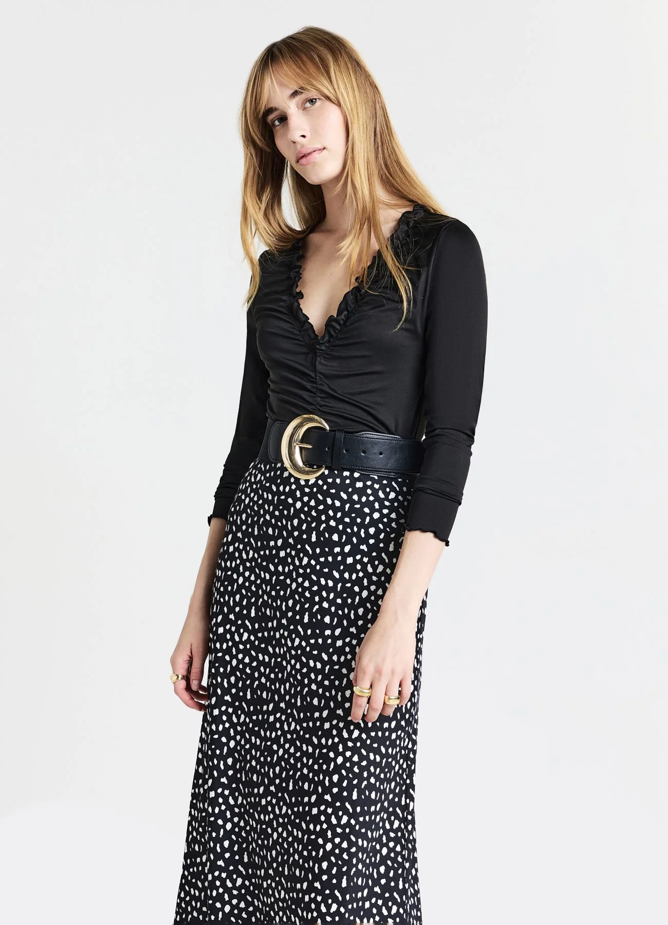 Body con arriccio e volant - Image 7