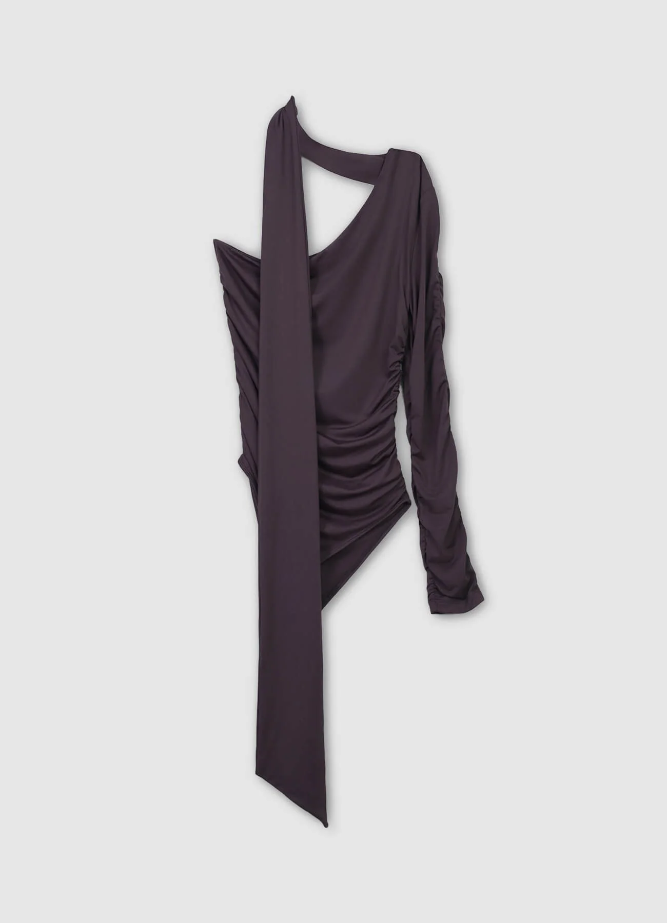 Body monospalla con drappeggio - Image 6