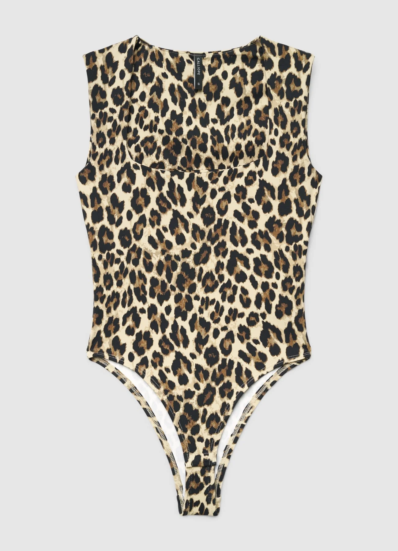 Body scollo squadrato stampa animalier - Image 4