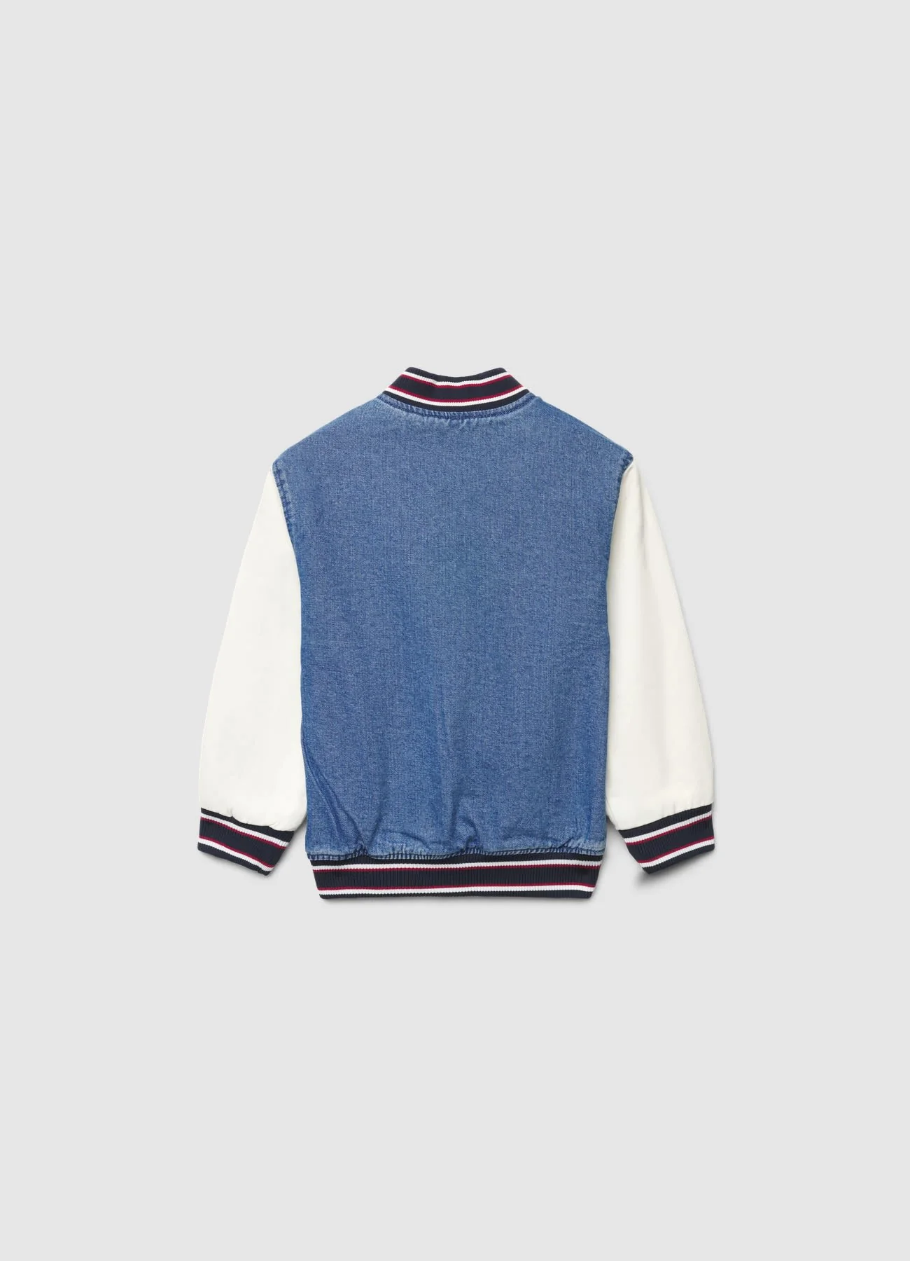Bomber in denim con applicazioni - Image 2