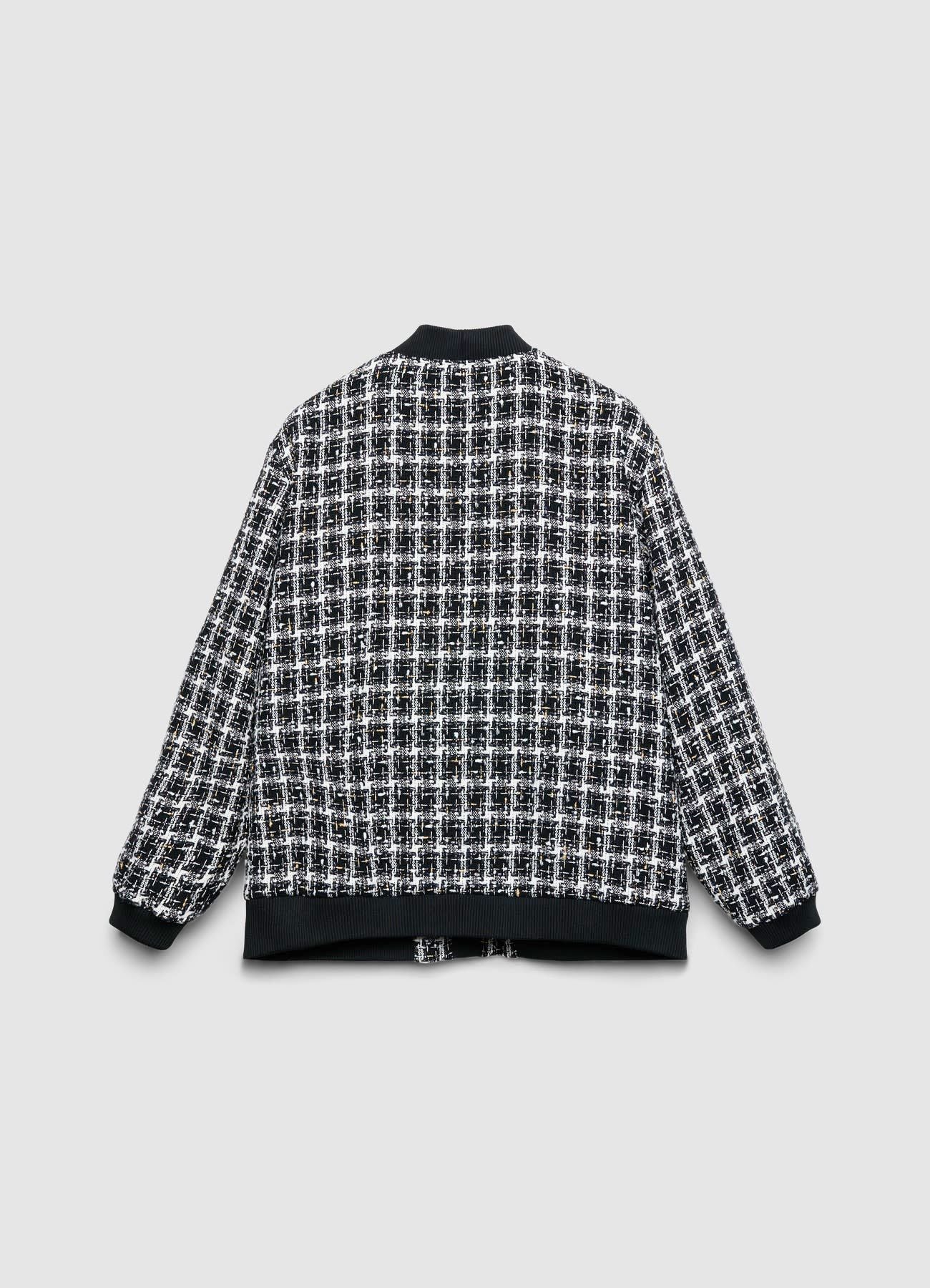 Bomber in tweed con bottoni - Image 5