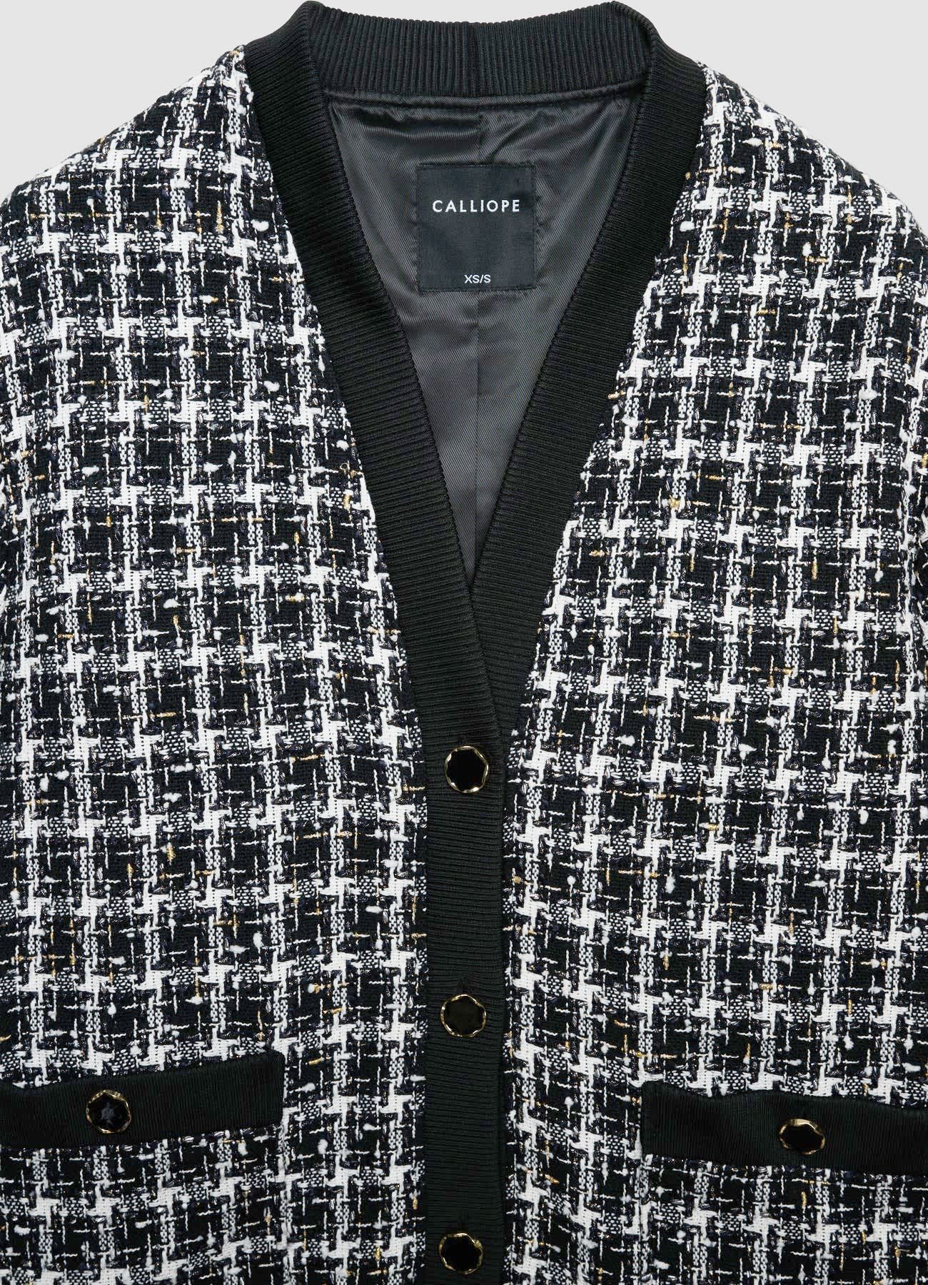 Bomber in tweed con bottoni - Image 6
