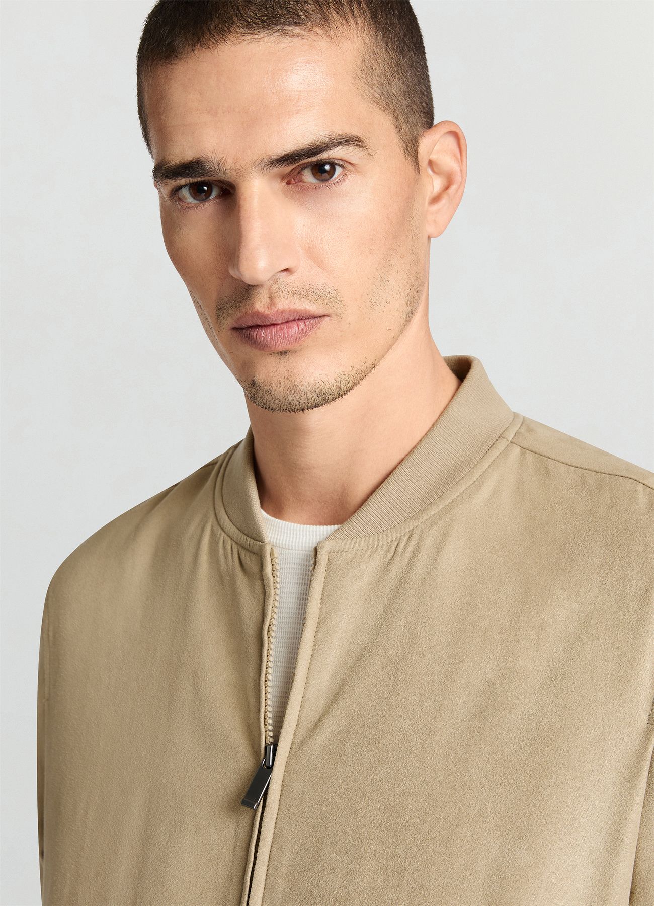 Bomber simil camoscio