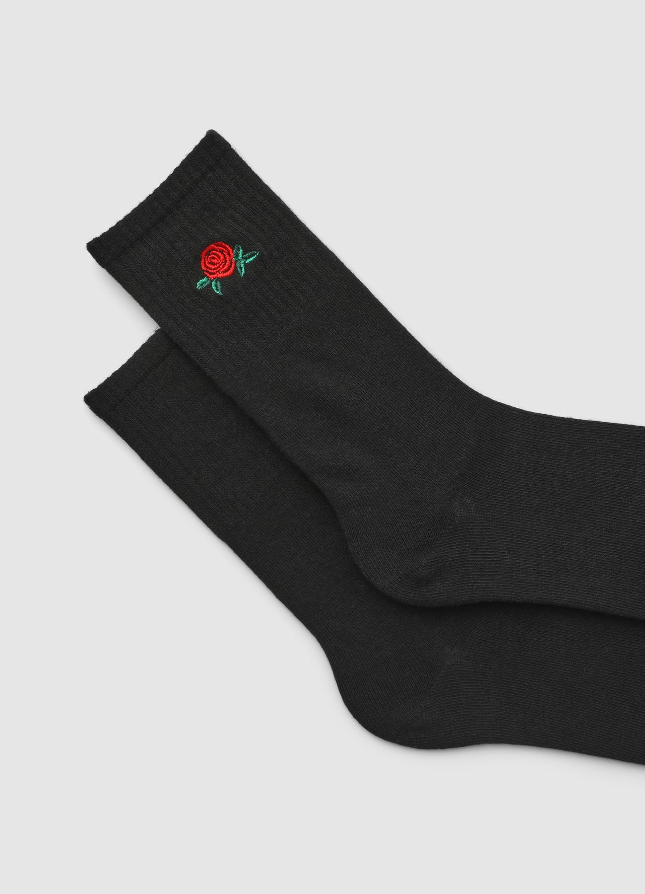 Calzini con ricamo a fiore