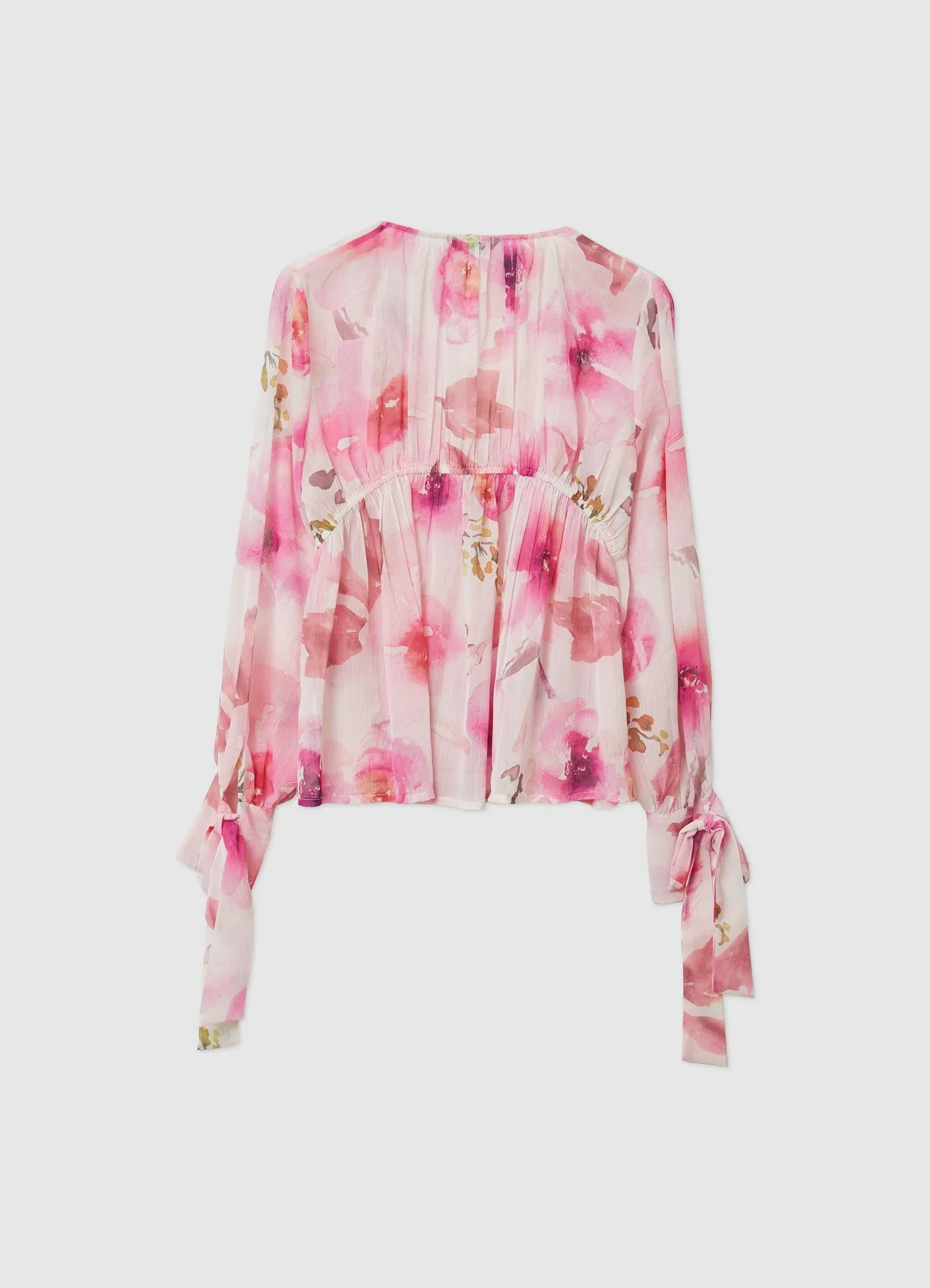 Camicia a fiori e fiocco - Image 4