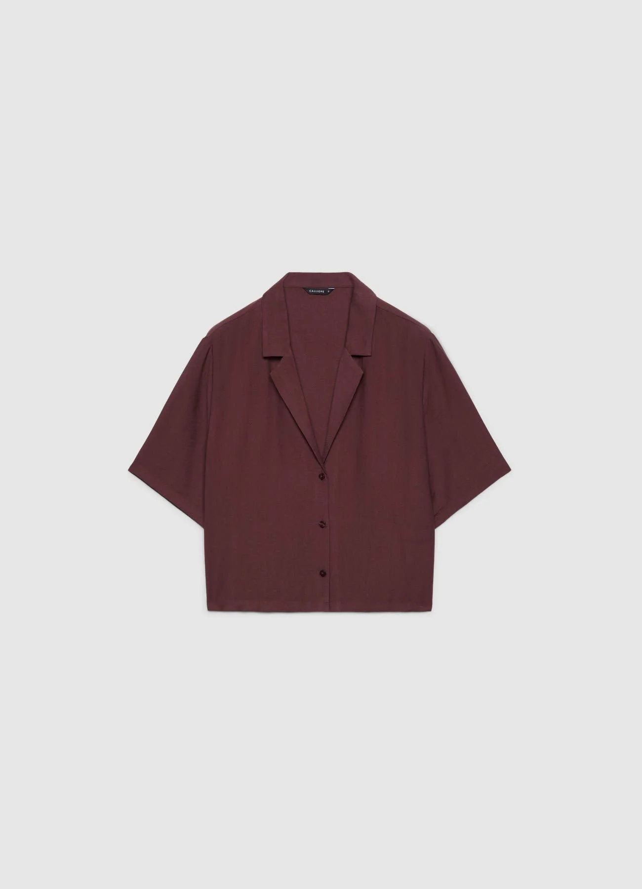 Camicia a maniche corte con collo a rever - Image 5