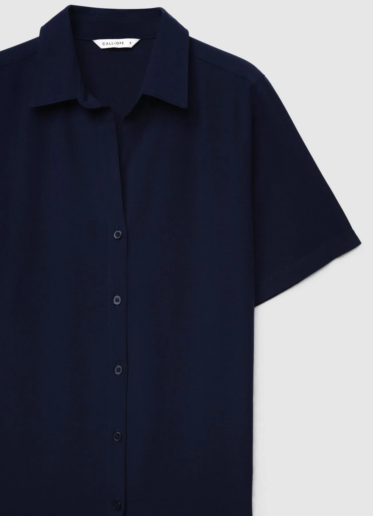 Camicia a maniche corte tinta unita - Image 5