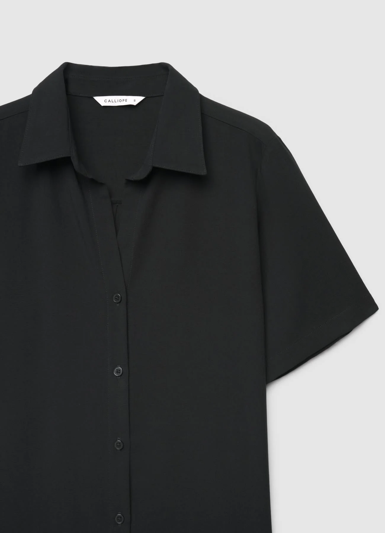 Camicia a maniche corte tinta unita - Image 6