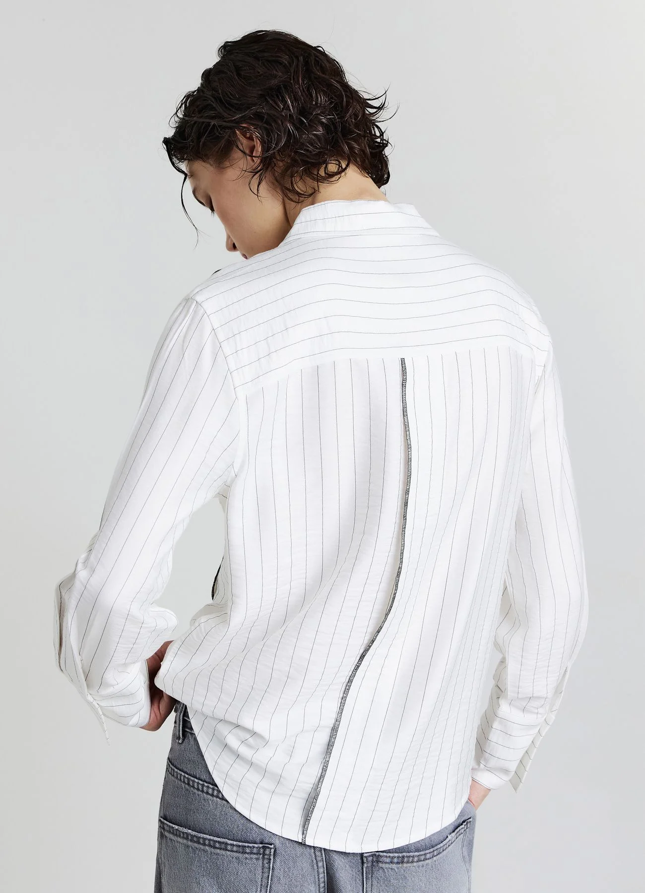 Camicia a maniche lunghe con righe - Image 2