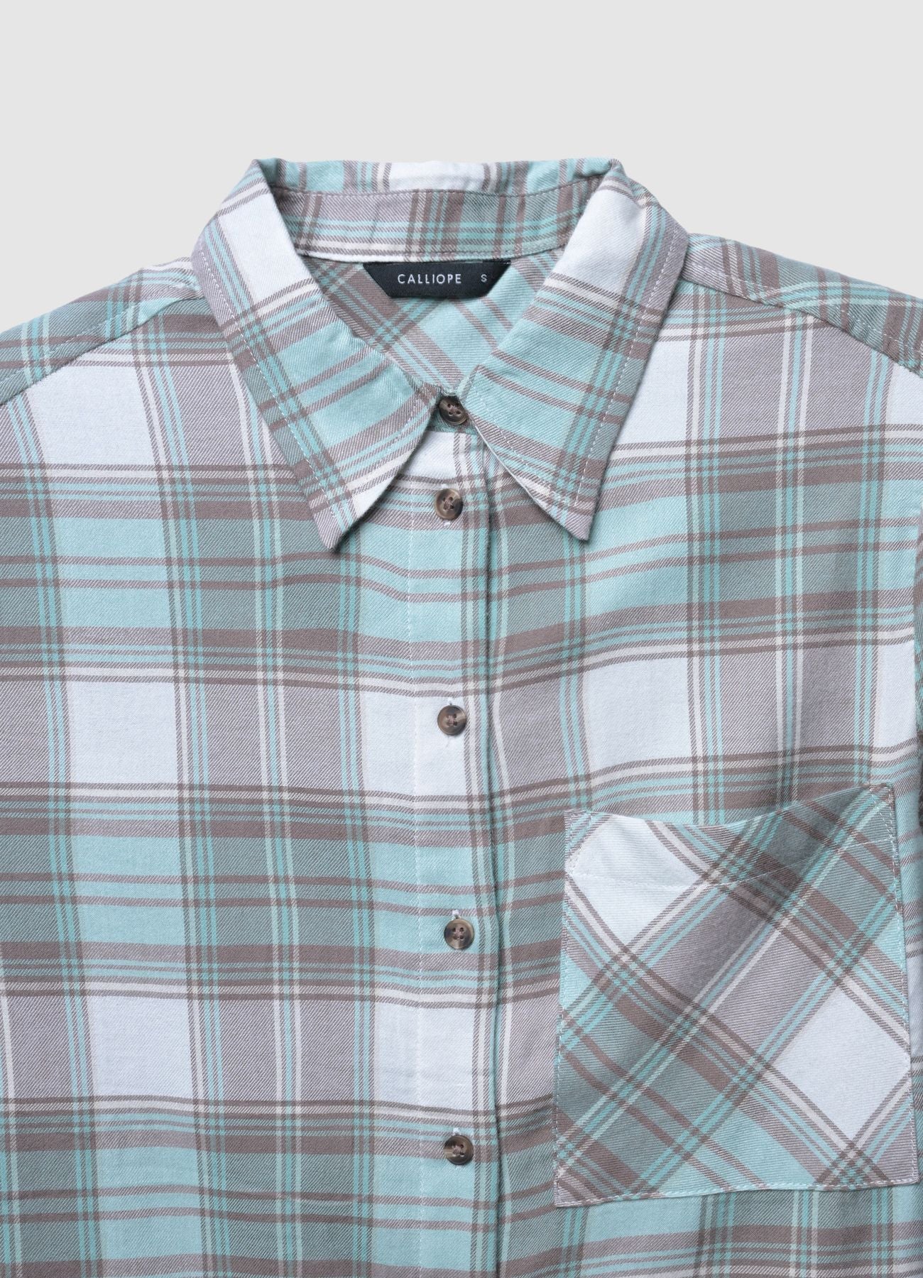 Camicia a quadri con tasca - Image 5