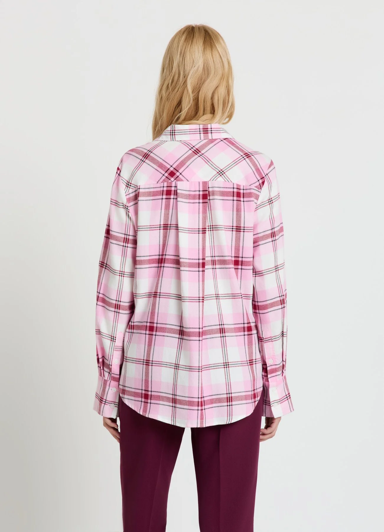 Camicia a quadri con taschino