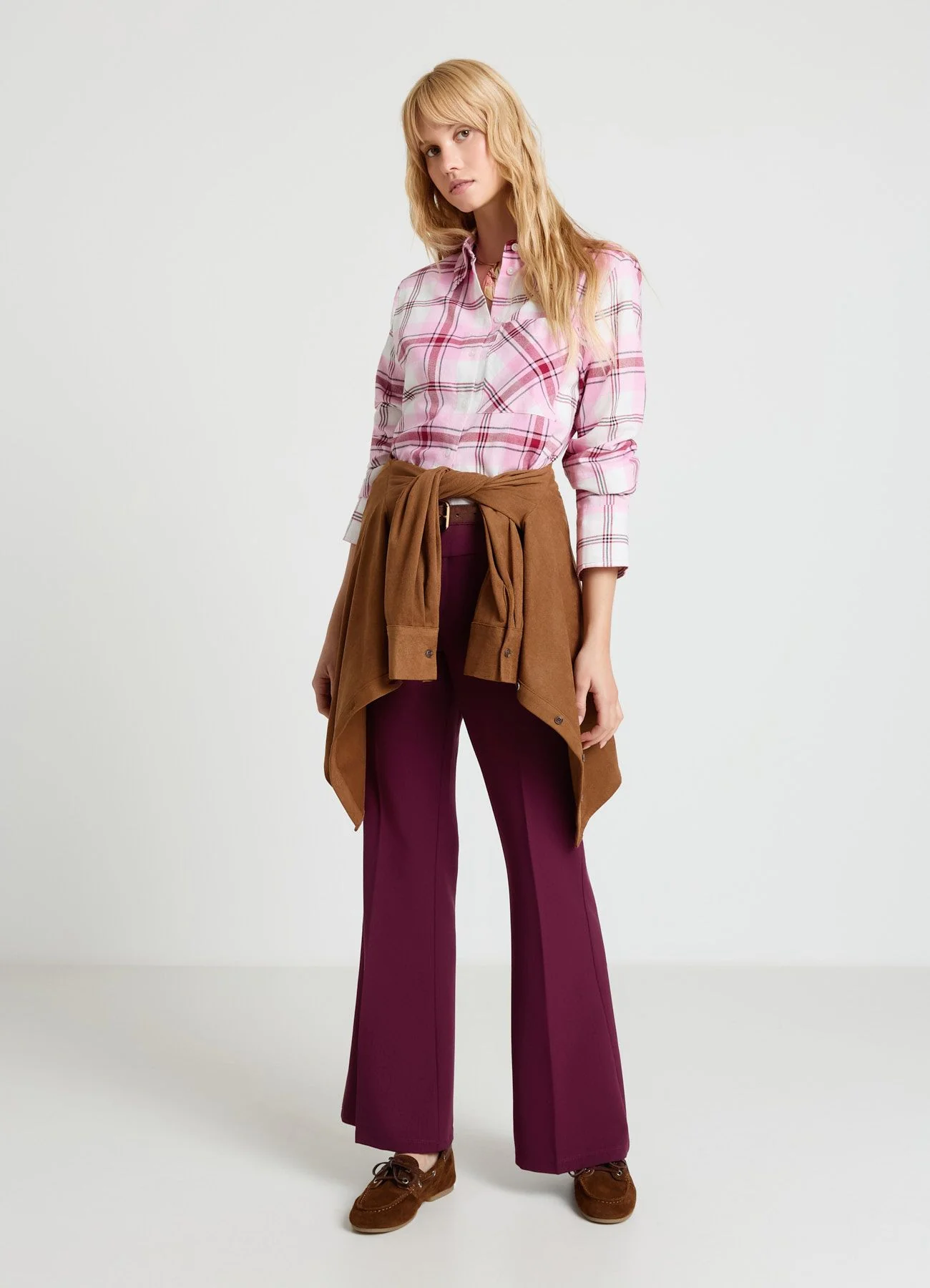 Camicia a quadri con taschino - Image 2