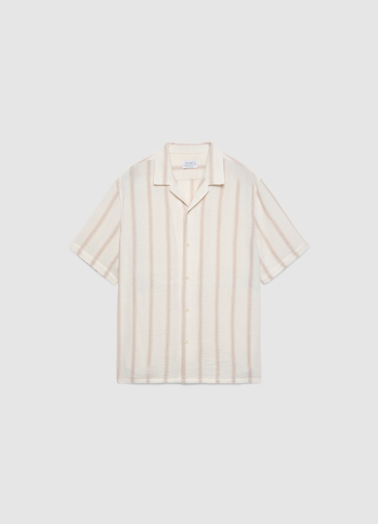 Camicia a righe con colletto a rever - Image 4