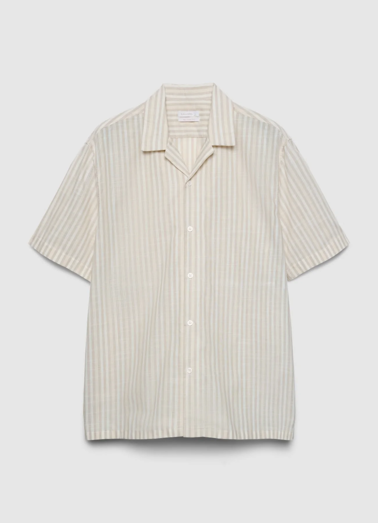 Camicia a righe con colletto bowling - Image 4