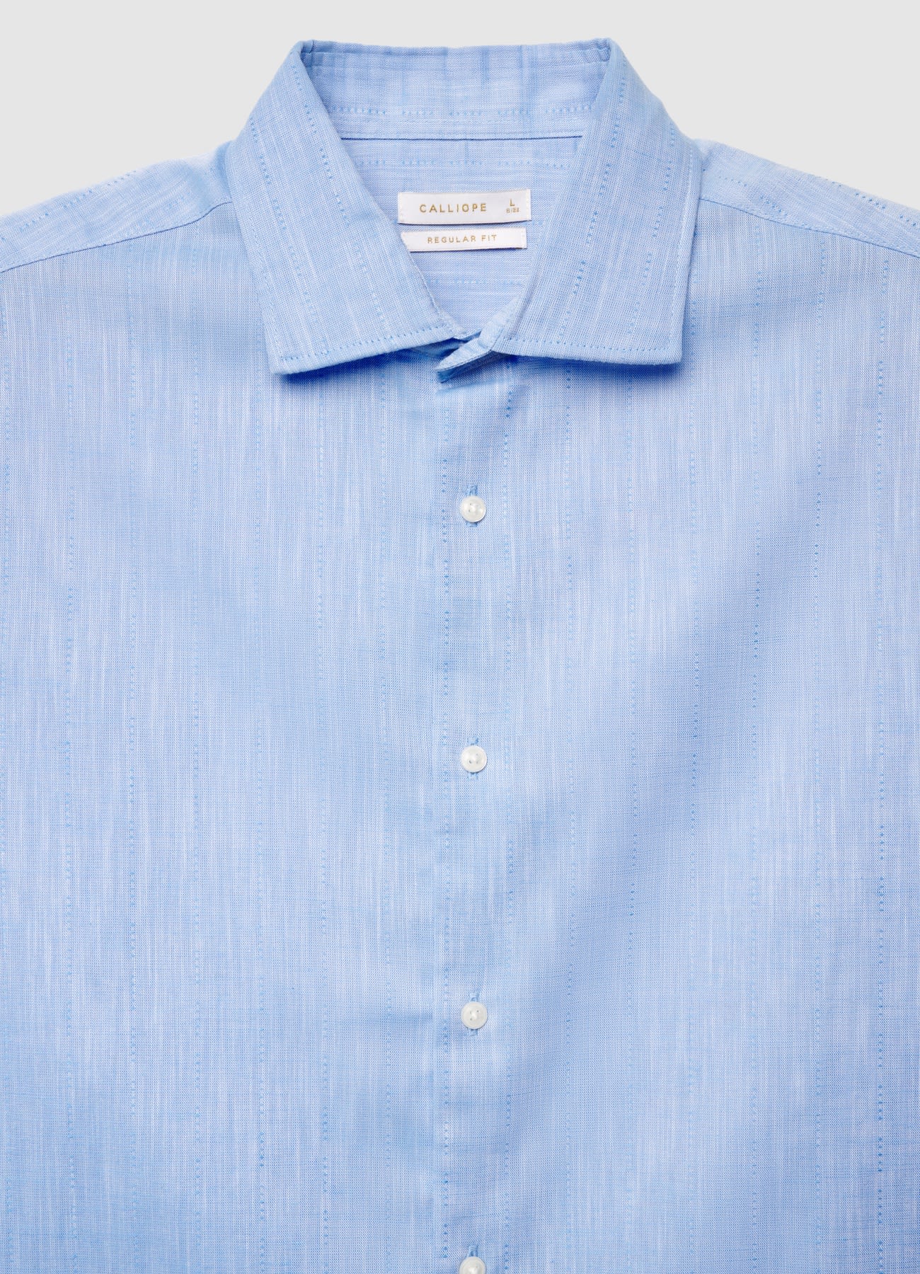 Camicia a righe con colletto classico - Image 6
