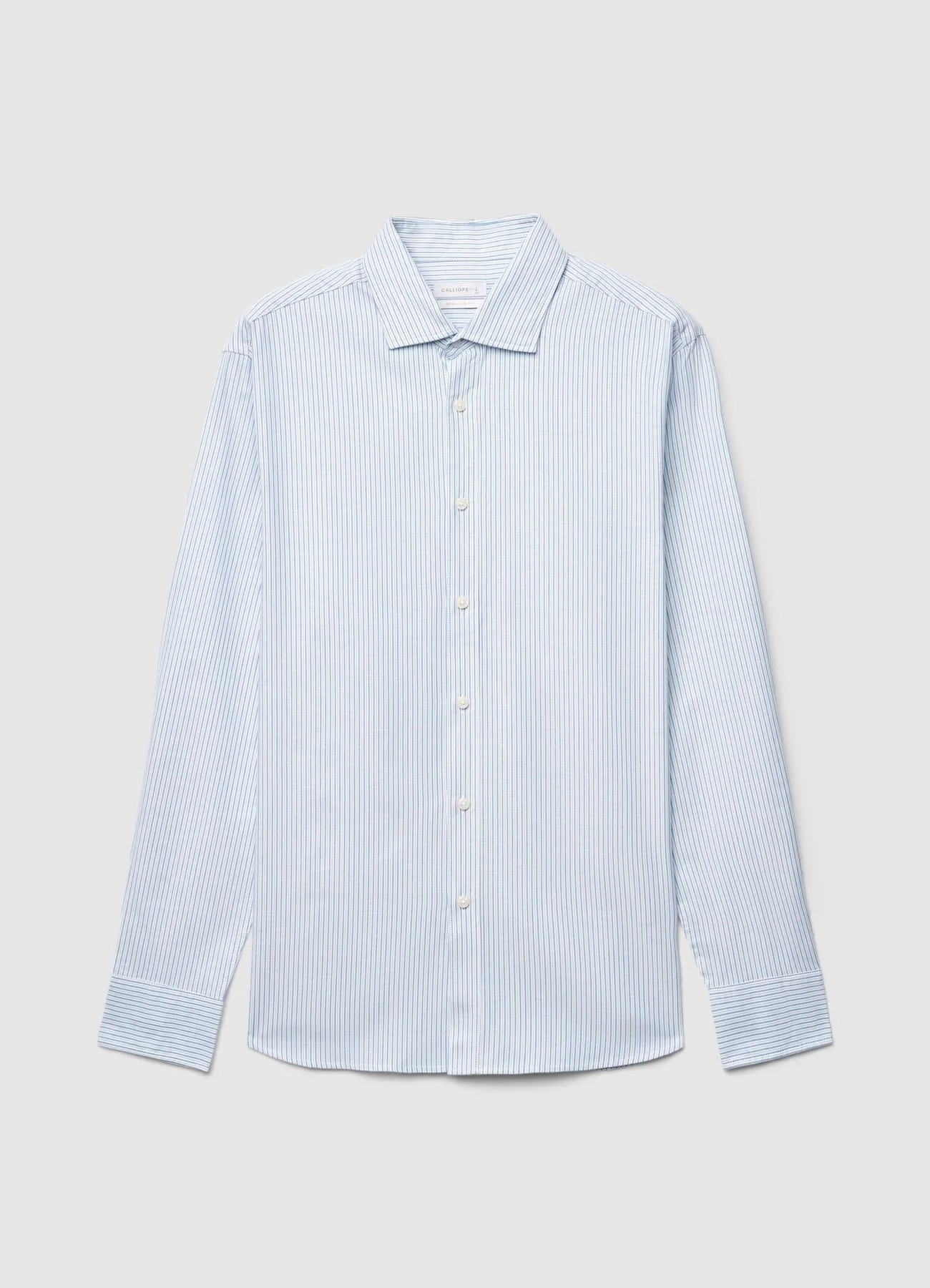 Camicia a righe con colletto classico - Image 6