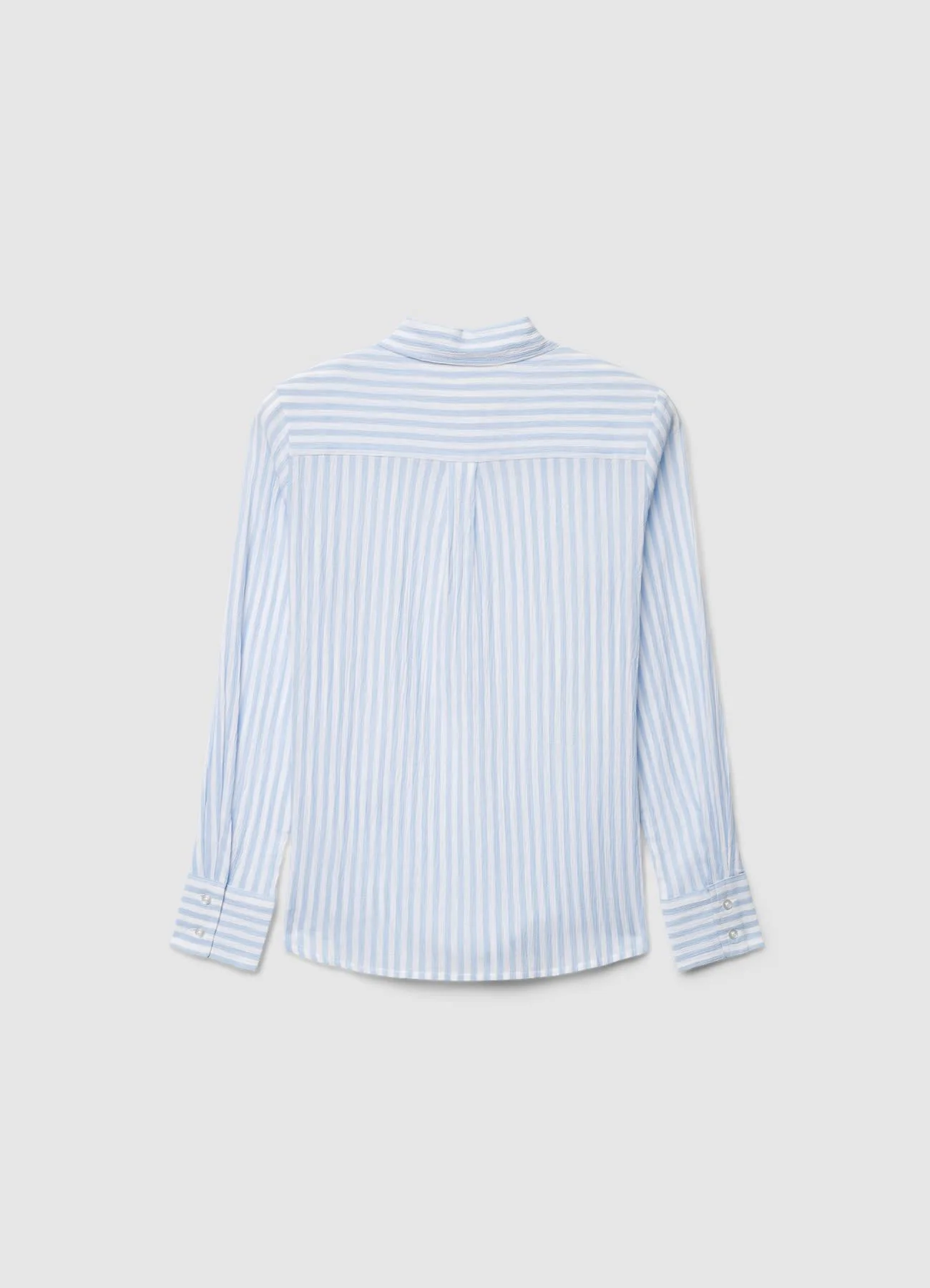Camicia a righe con effetto crinkle - Image 5