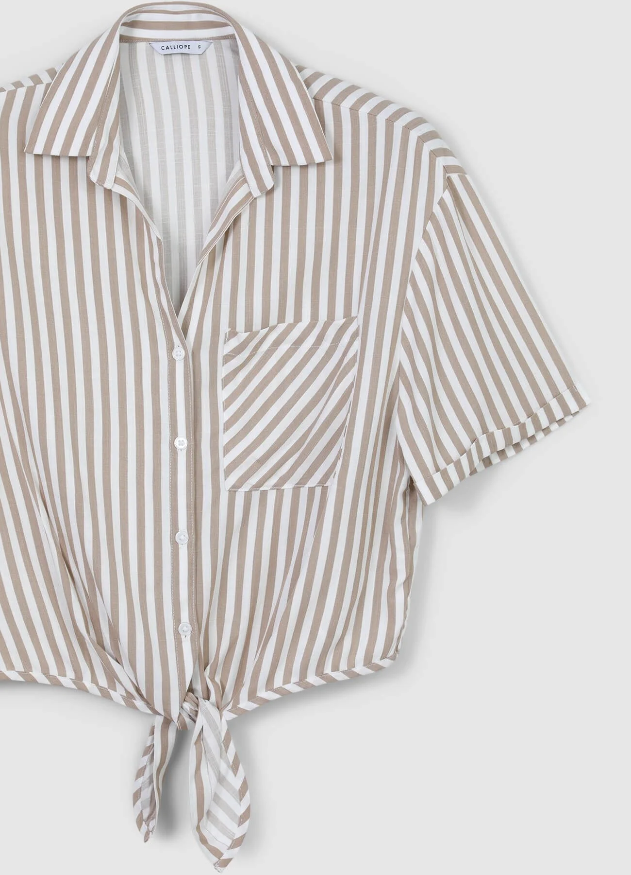 Camicia a righe con nodo - Image 4