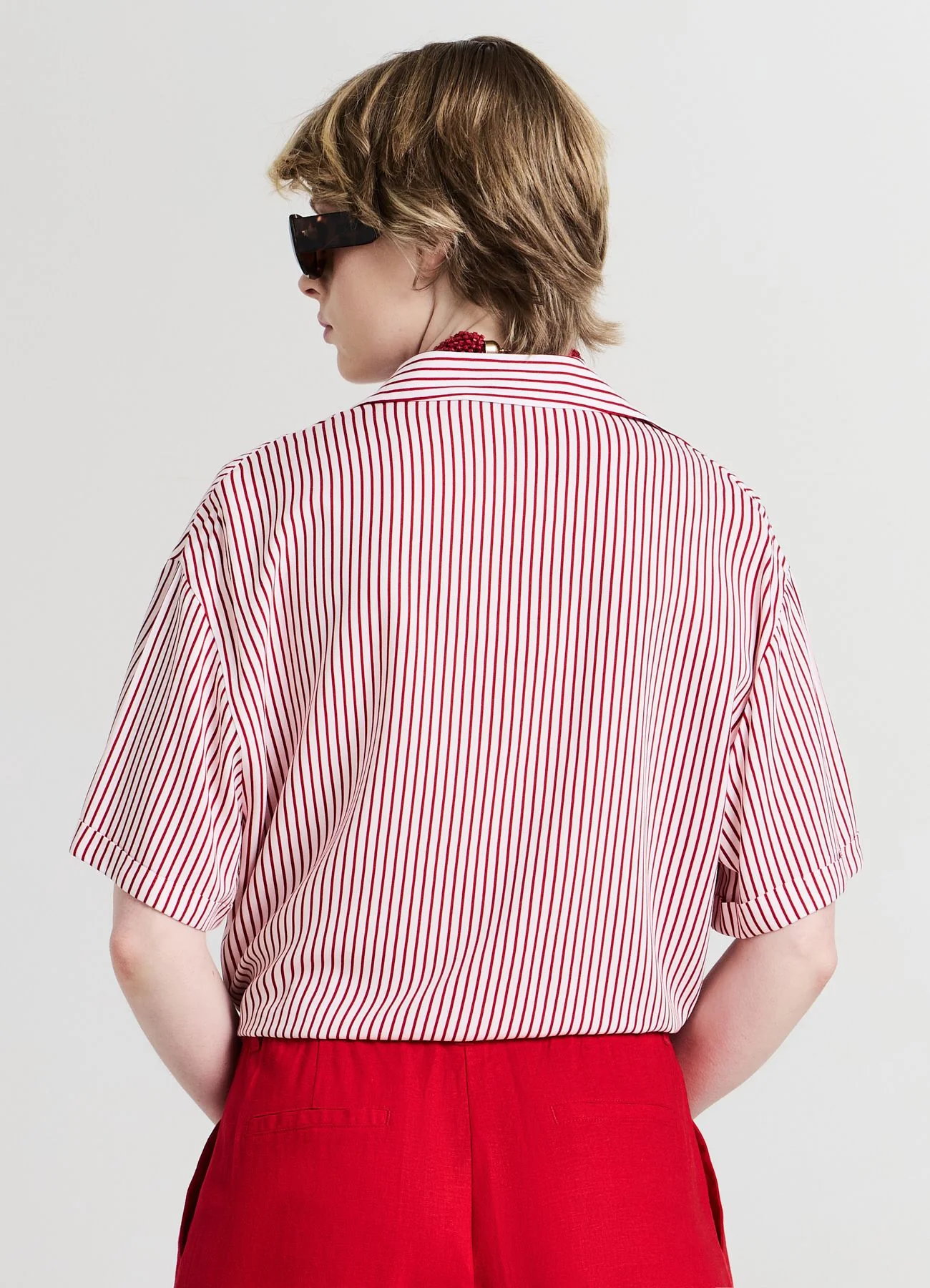 Camicia a righe con nodo - Image 2