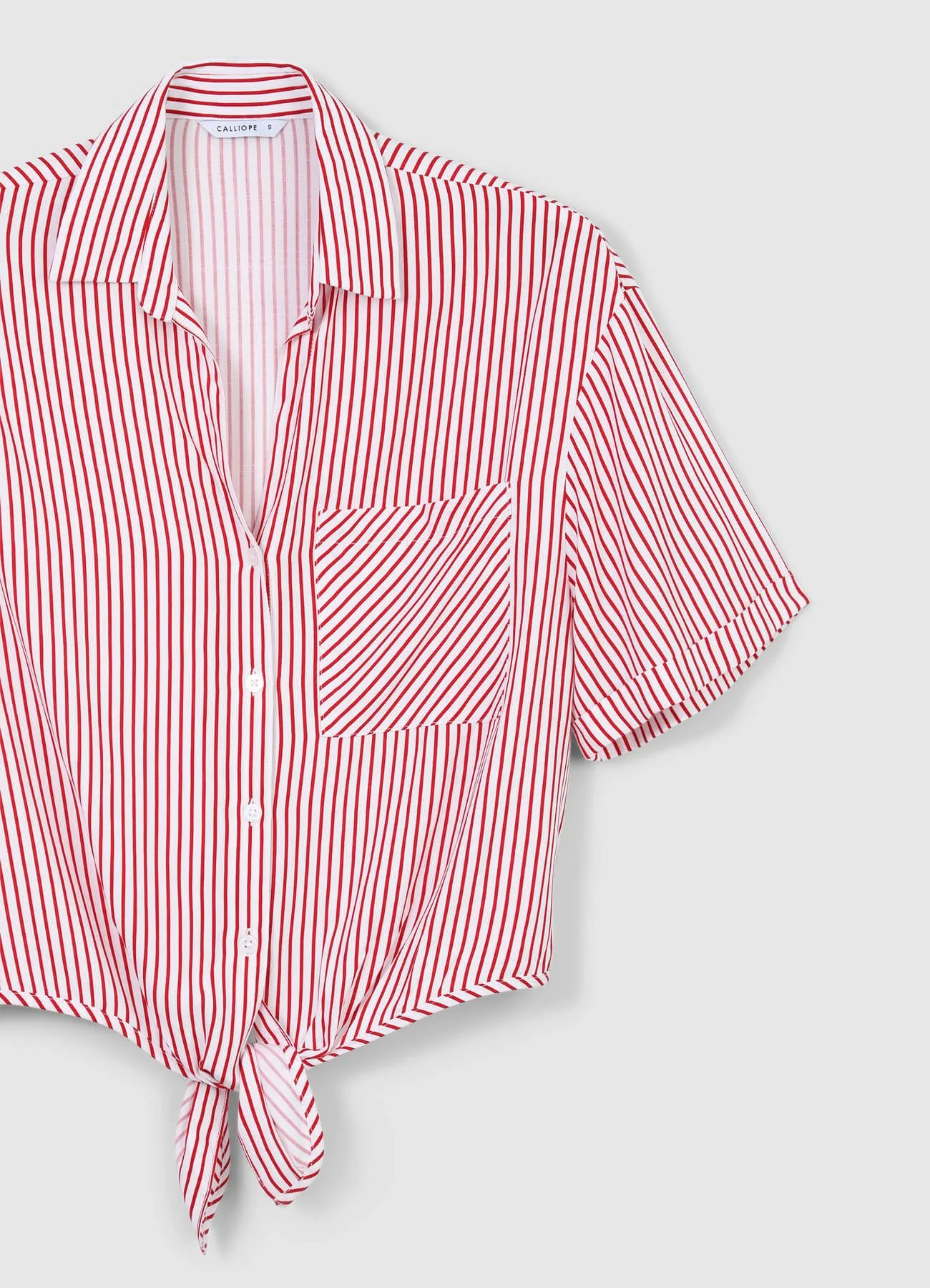 Camicia a righe con nodo - Image 5