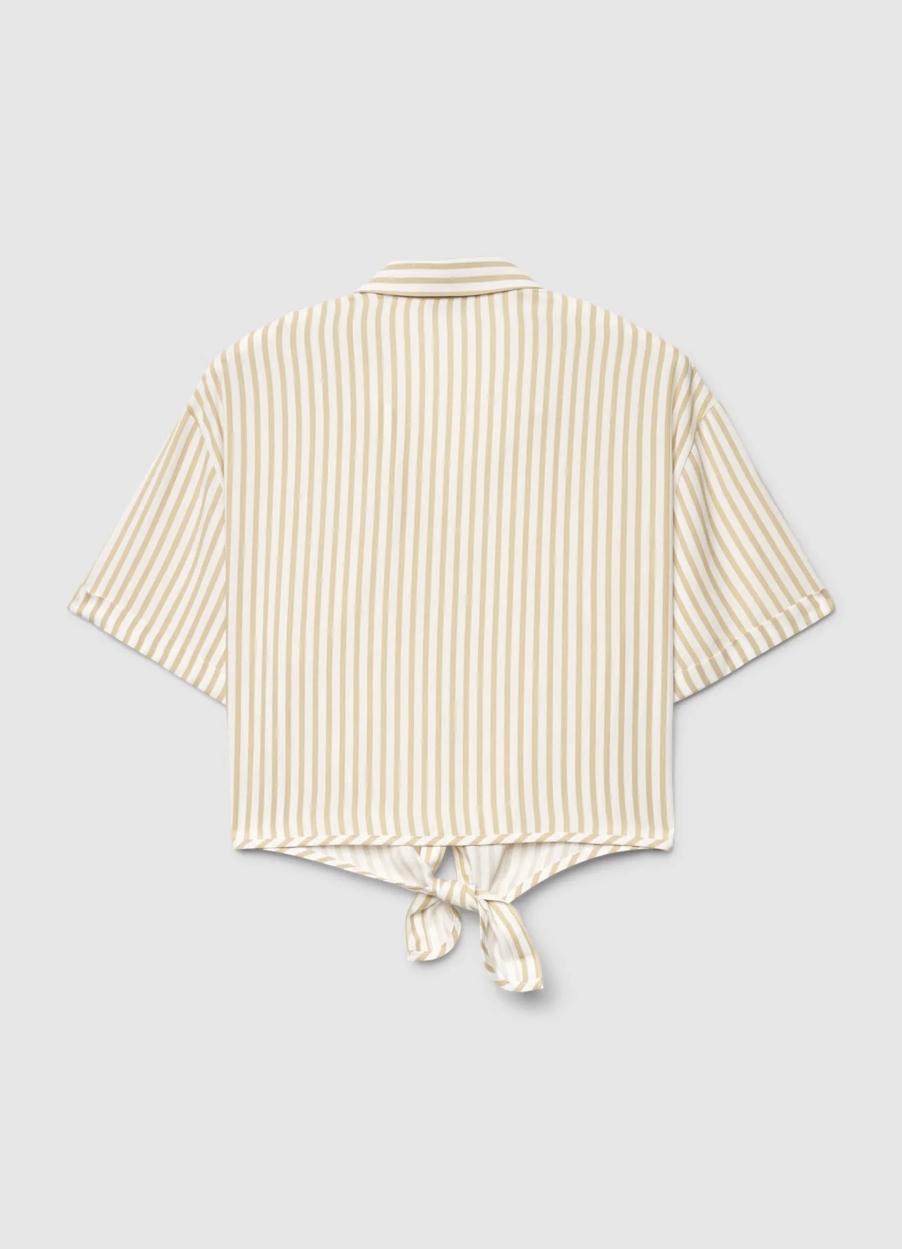 Camicia a righe con nodo frontale - Image 4