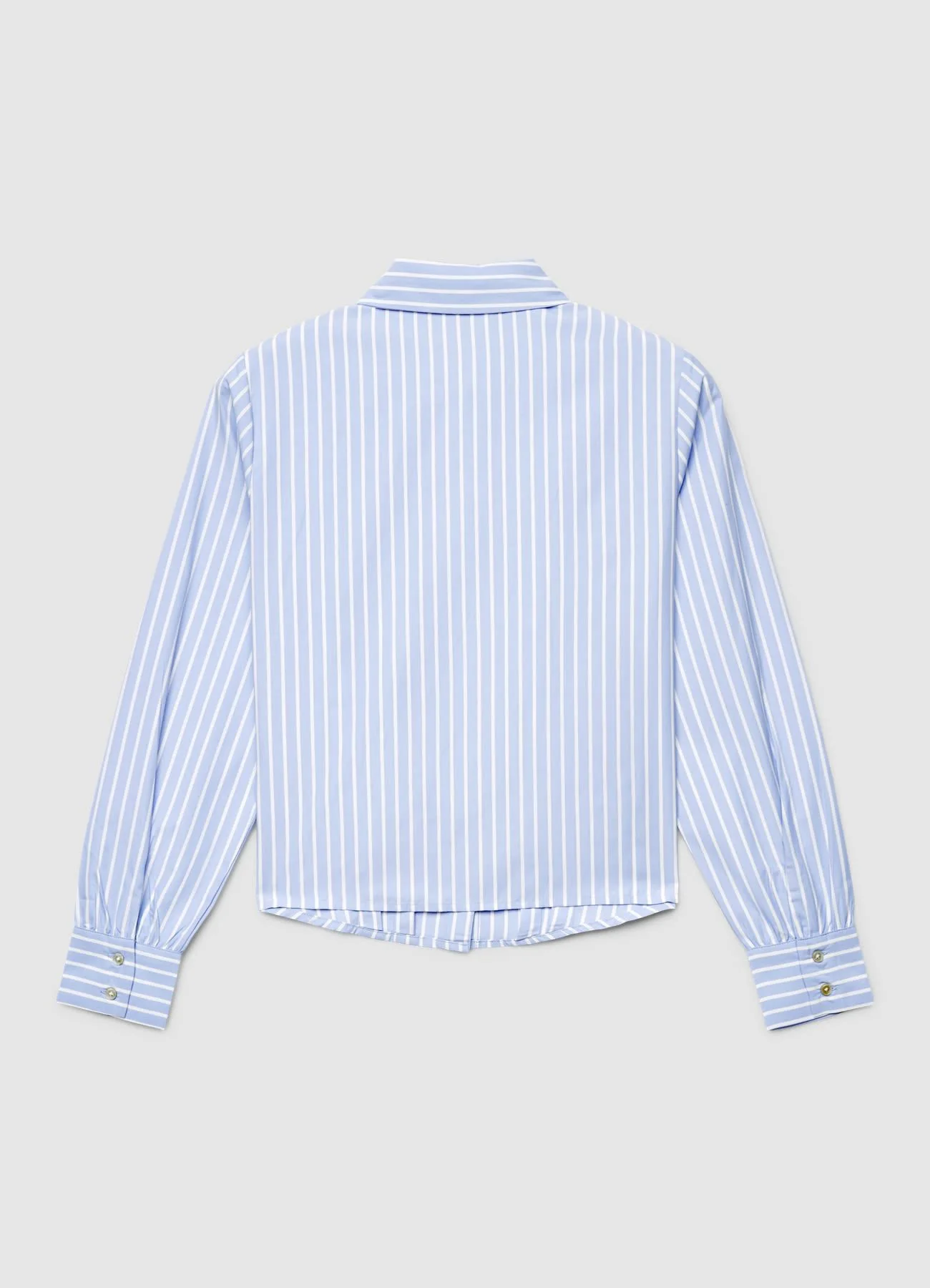 Camicia a righe con pinces crop - Image 6