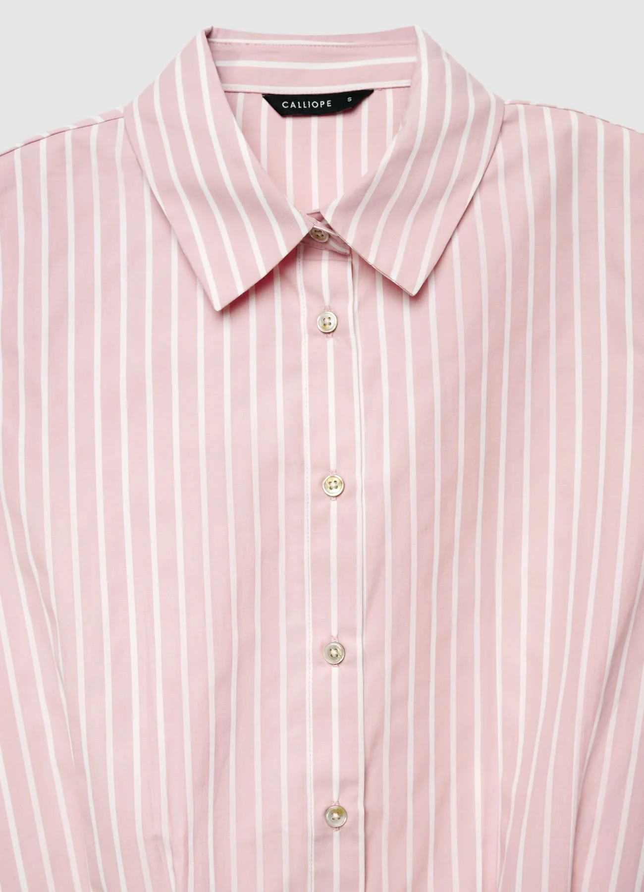 Camicia a righe con pinces crop - Image 6