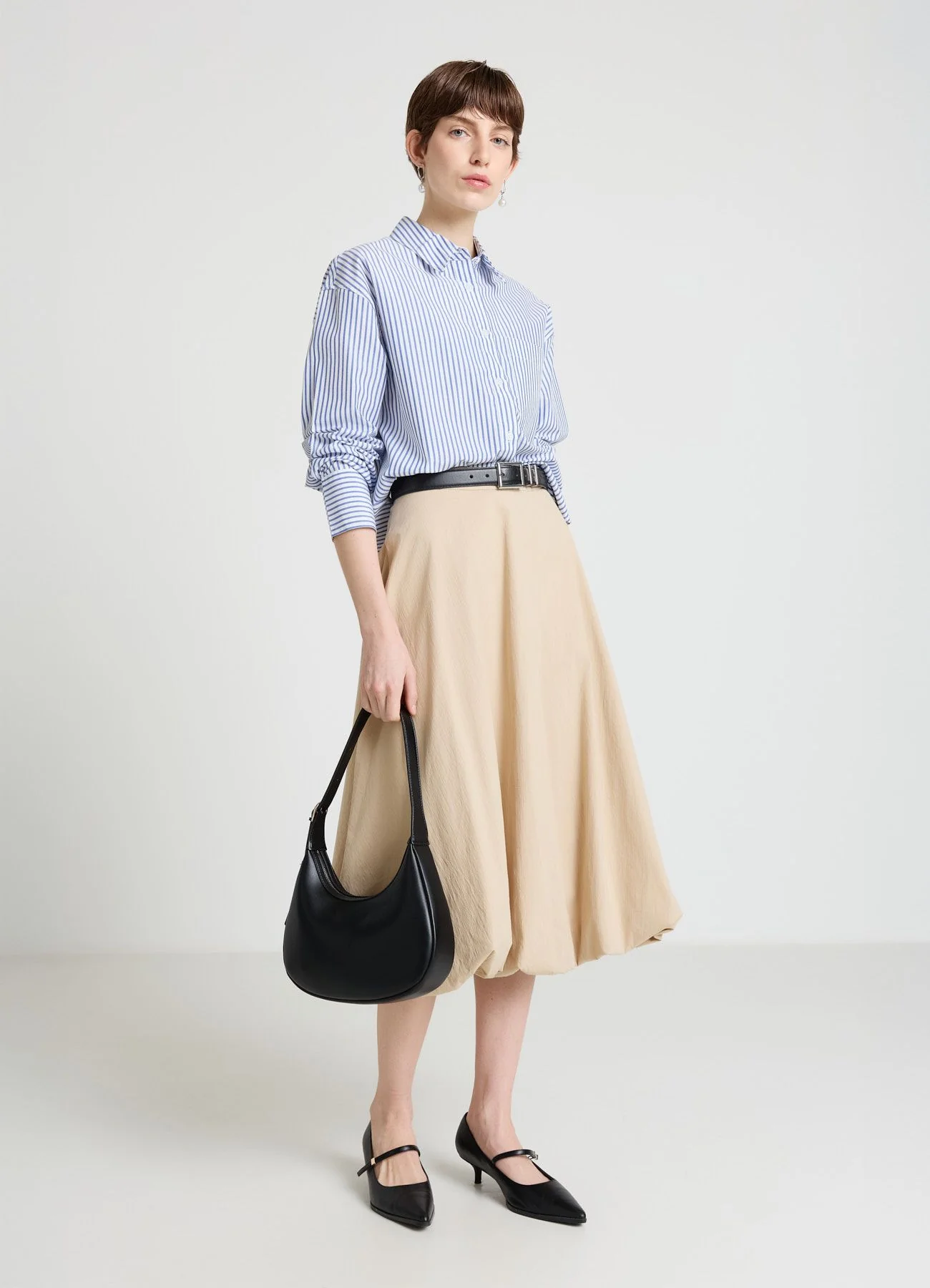 Camicia a righe con taschino - Image 3