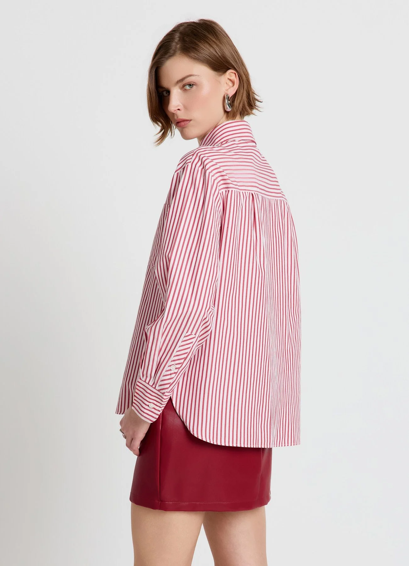 Camicia a righe con taschino - Image 3