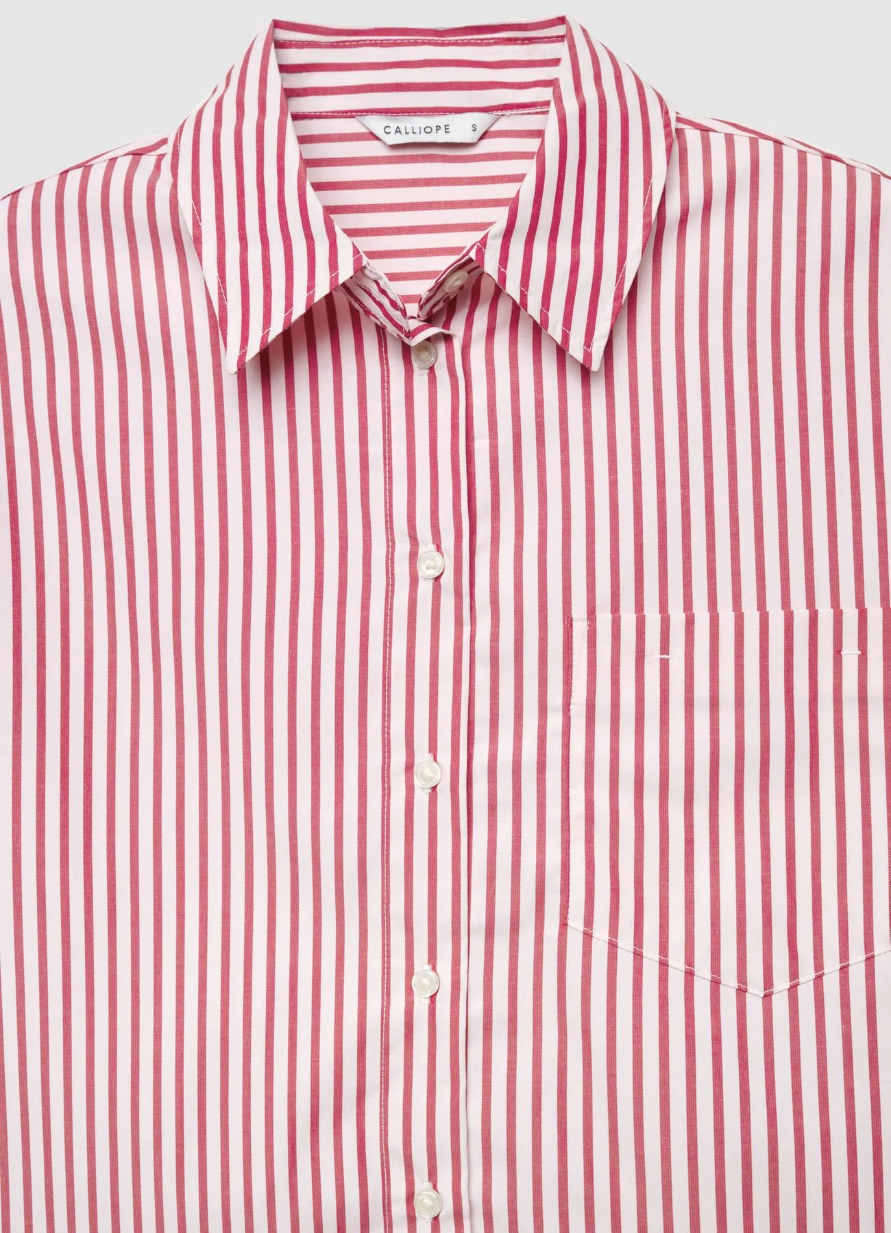 Camicia a righe con taschino - Image 5
