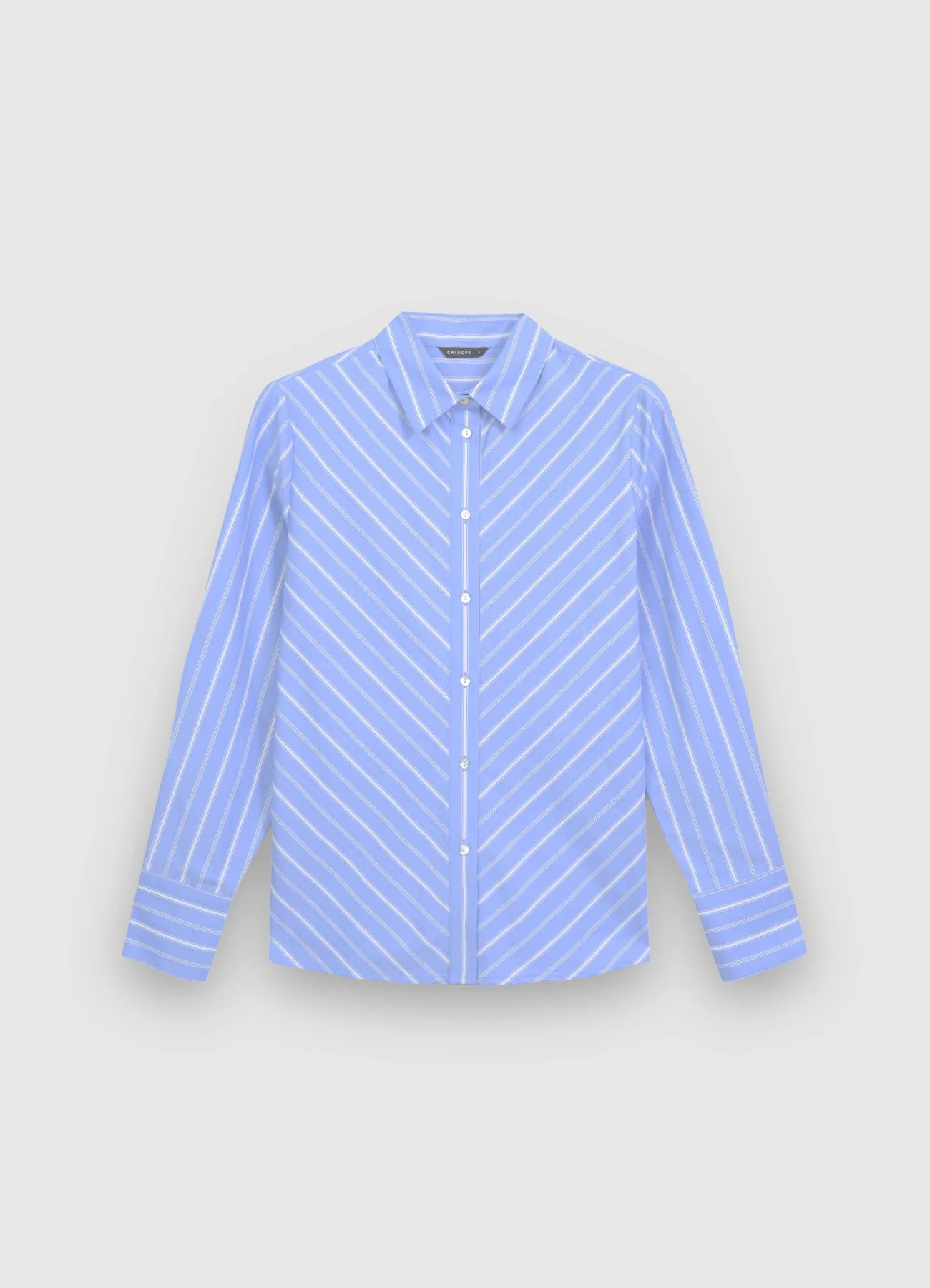 Camicia a righe diagonali - Image 4
