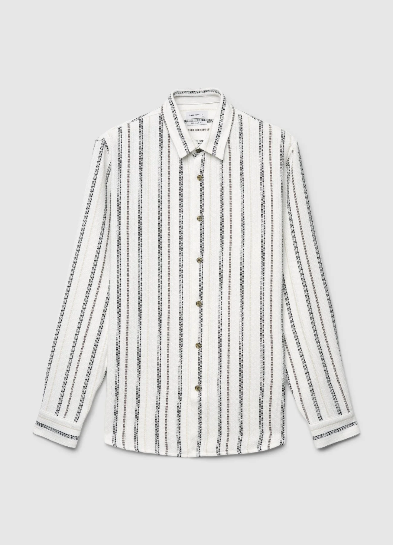Camicia a righe jacquard - Image 5