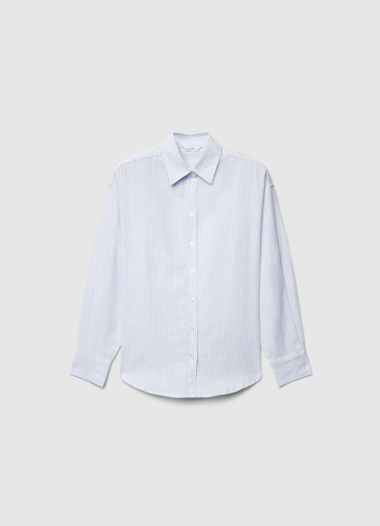 Camicia a righe misto lino - Image 4