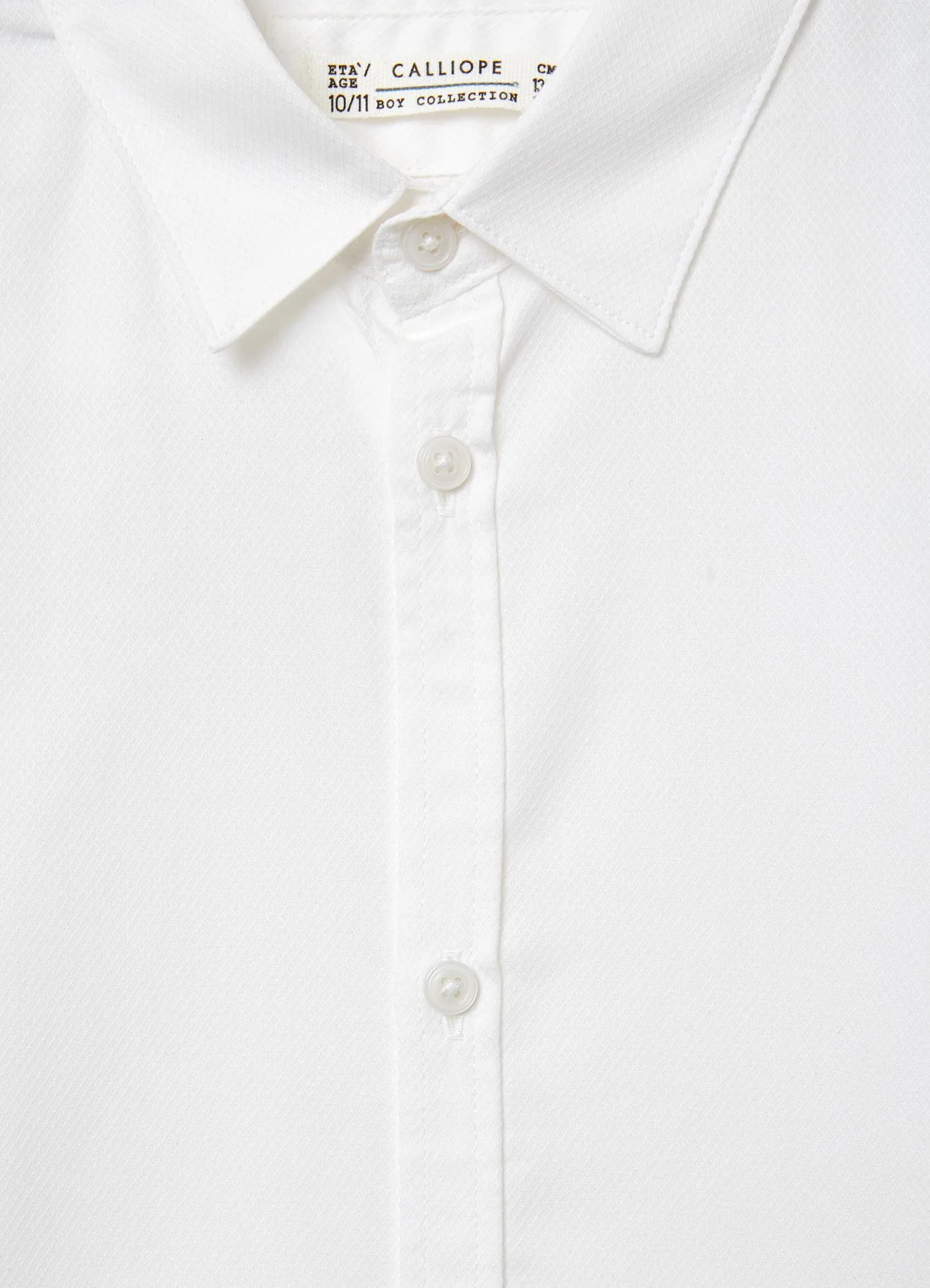 Camicia a tinta unita con colletto classico