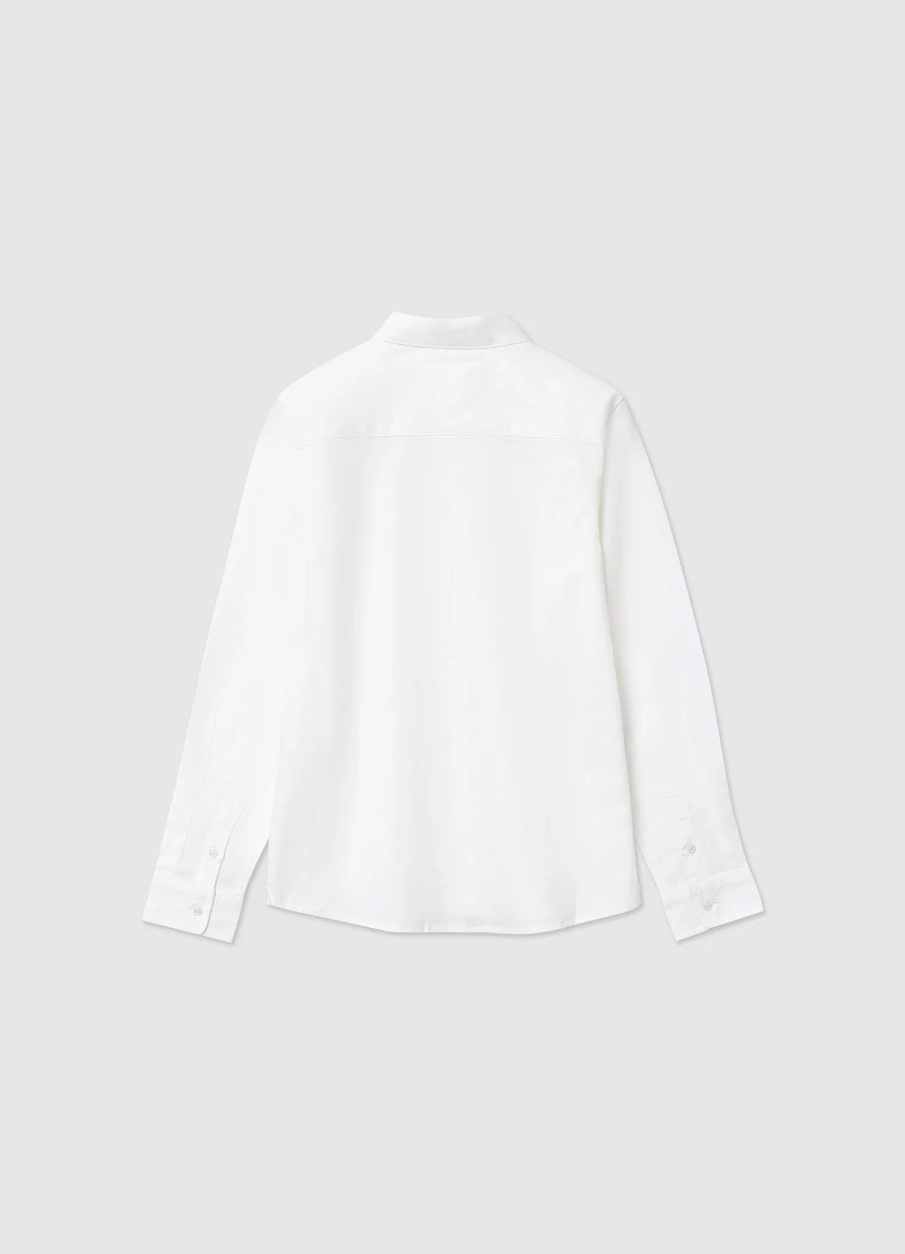 Camicia a tinta unita con colletto classico - Image 2