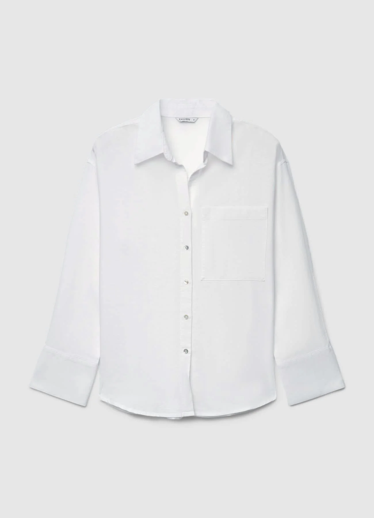Camicia a tinta unita con taschino - Image 7