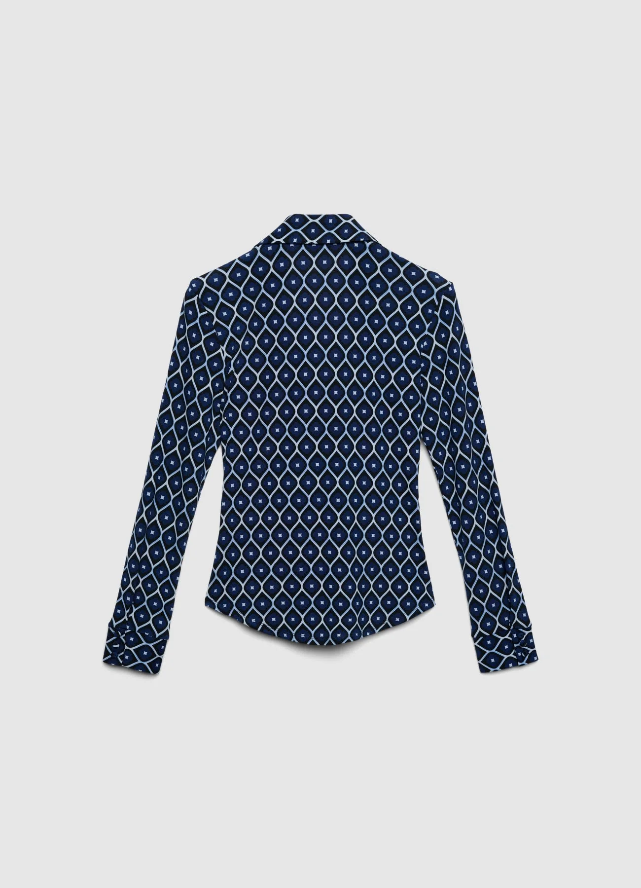 Camicia aderente con stampa geometrica - Image 6