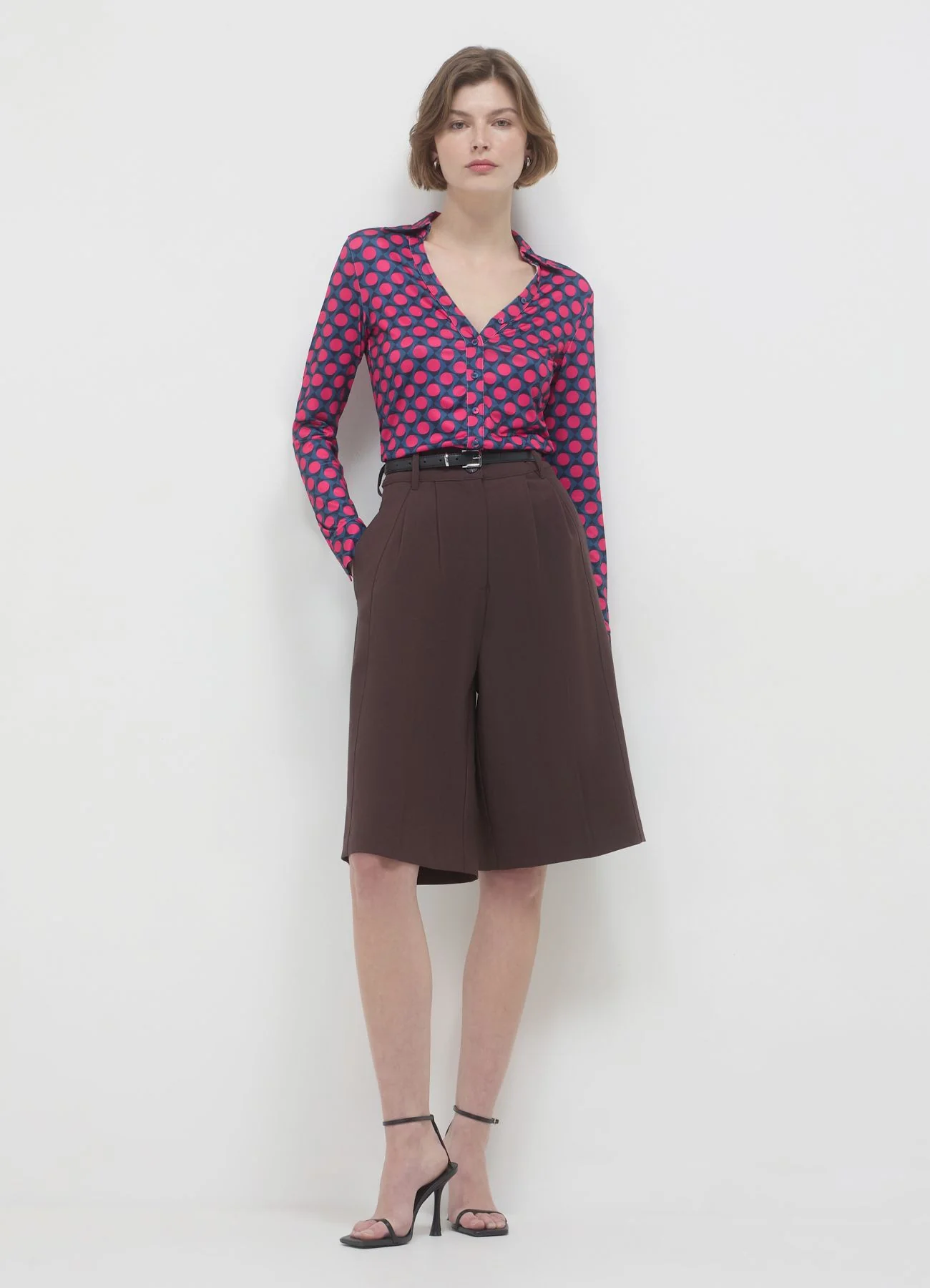 Camicia avvitata fantasia geometrica - Image 2