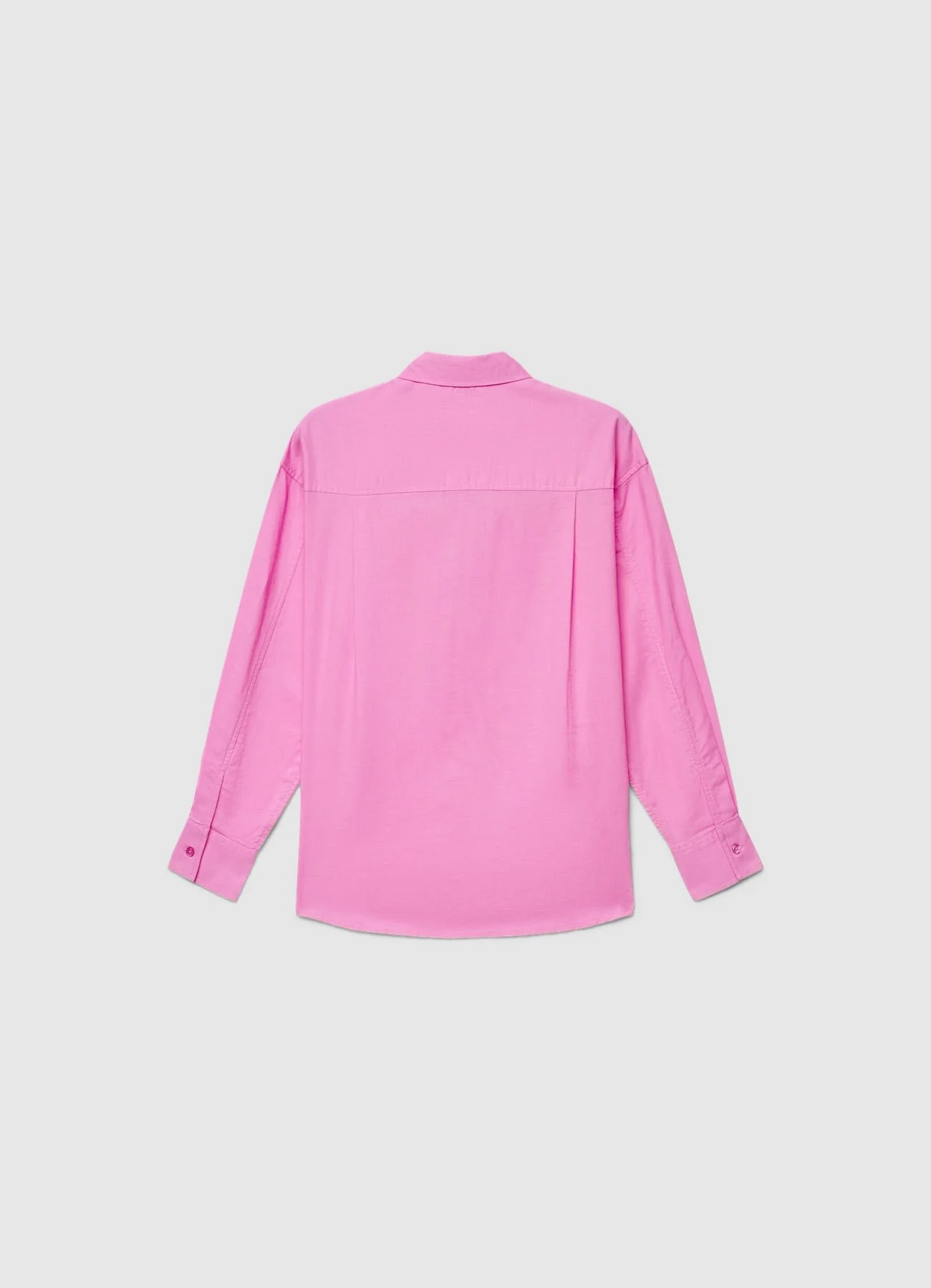 Camicia basic a tinta unita misto lino - Image 5