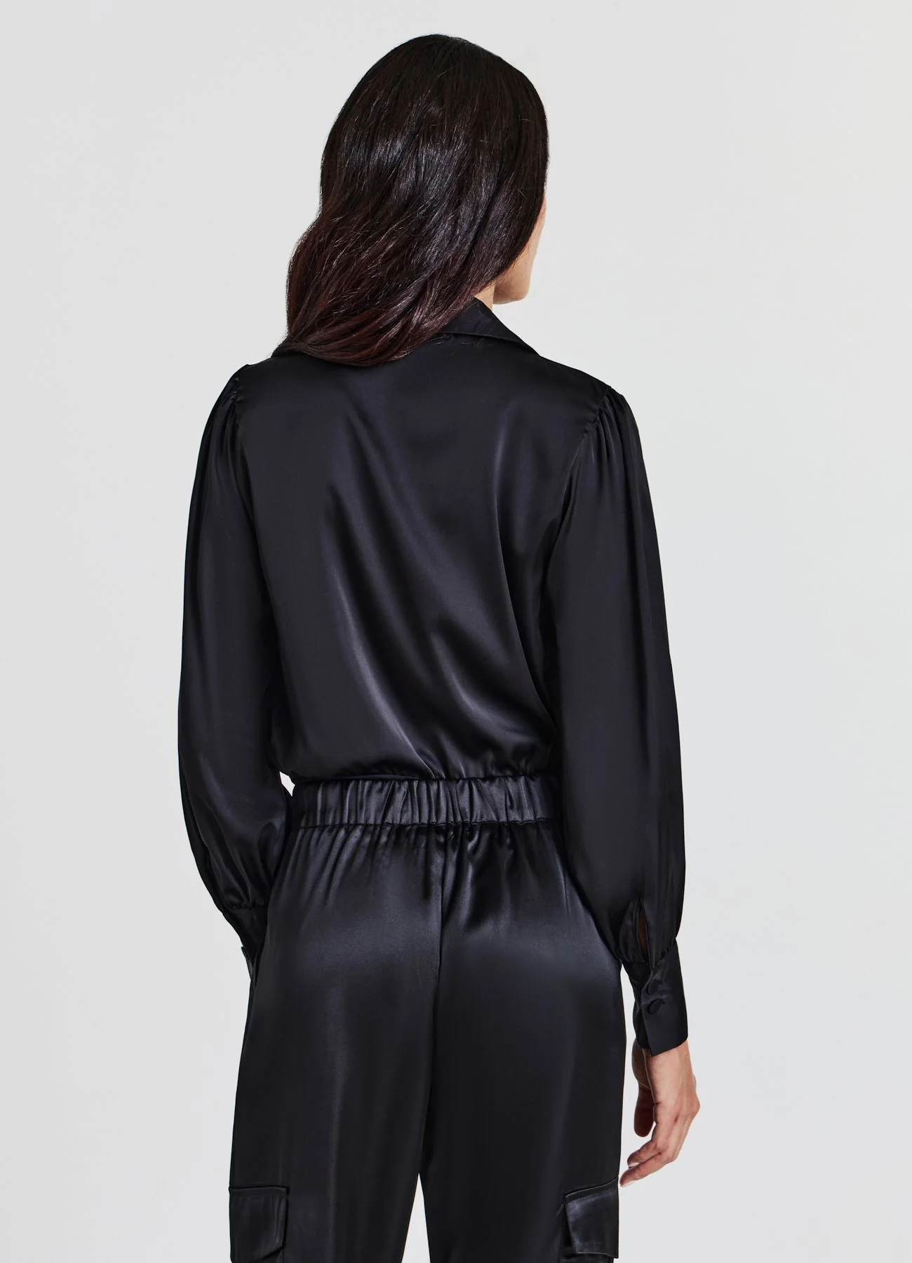 Camicia body in simil satin - Image 3