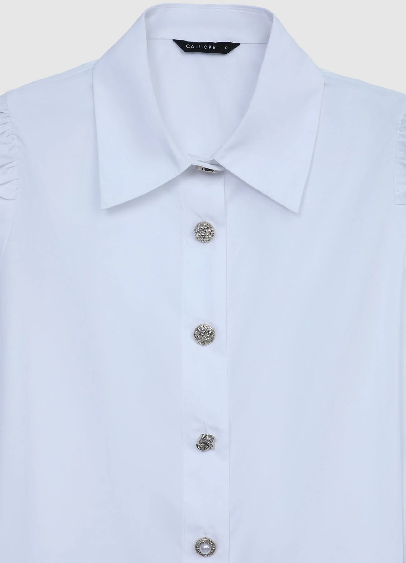 Camicia bottoni oro - Image 7