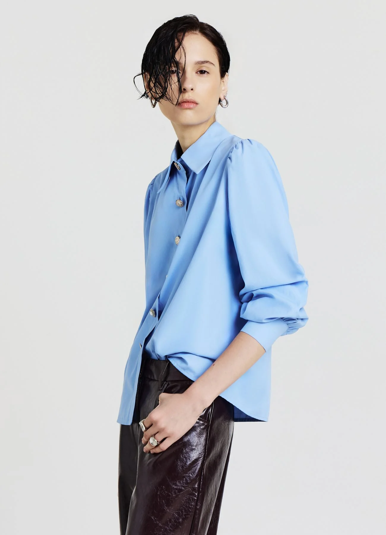 Camicia bottoni oro - Image 4
