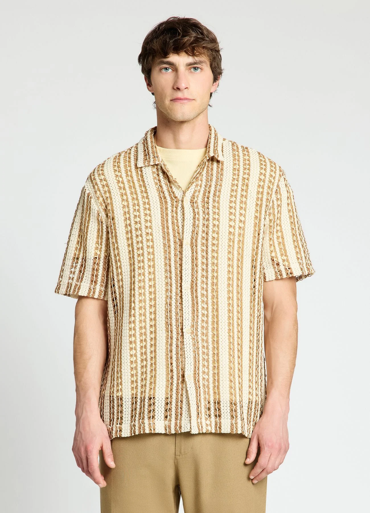 Camicia bowling a righe crochet - Image 2