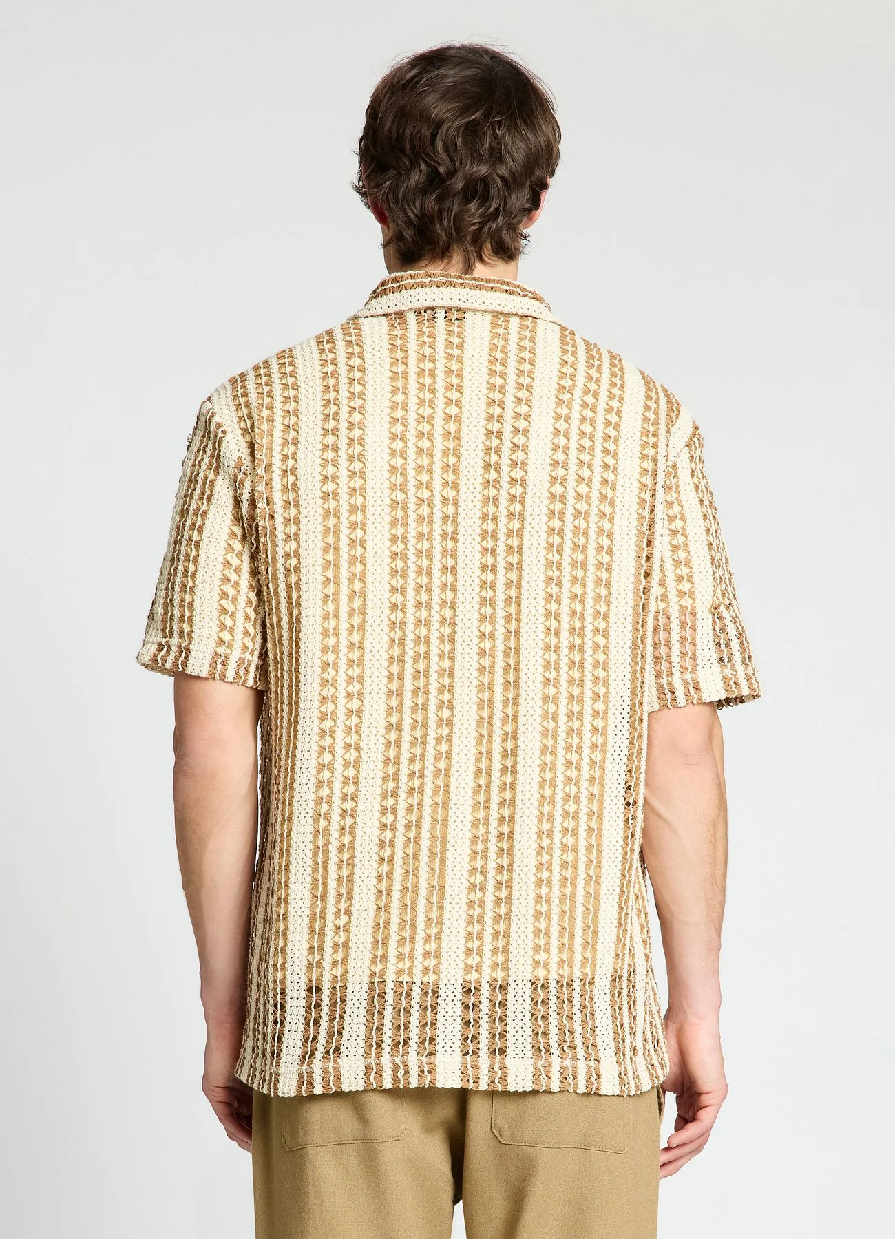 Camicia bowling a righe crochet - Image 3