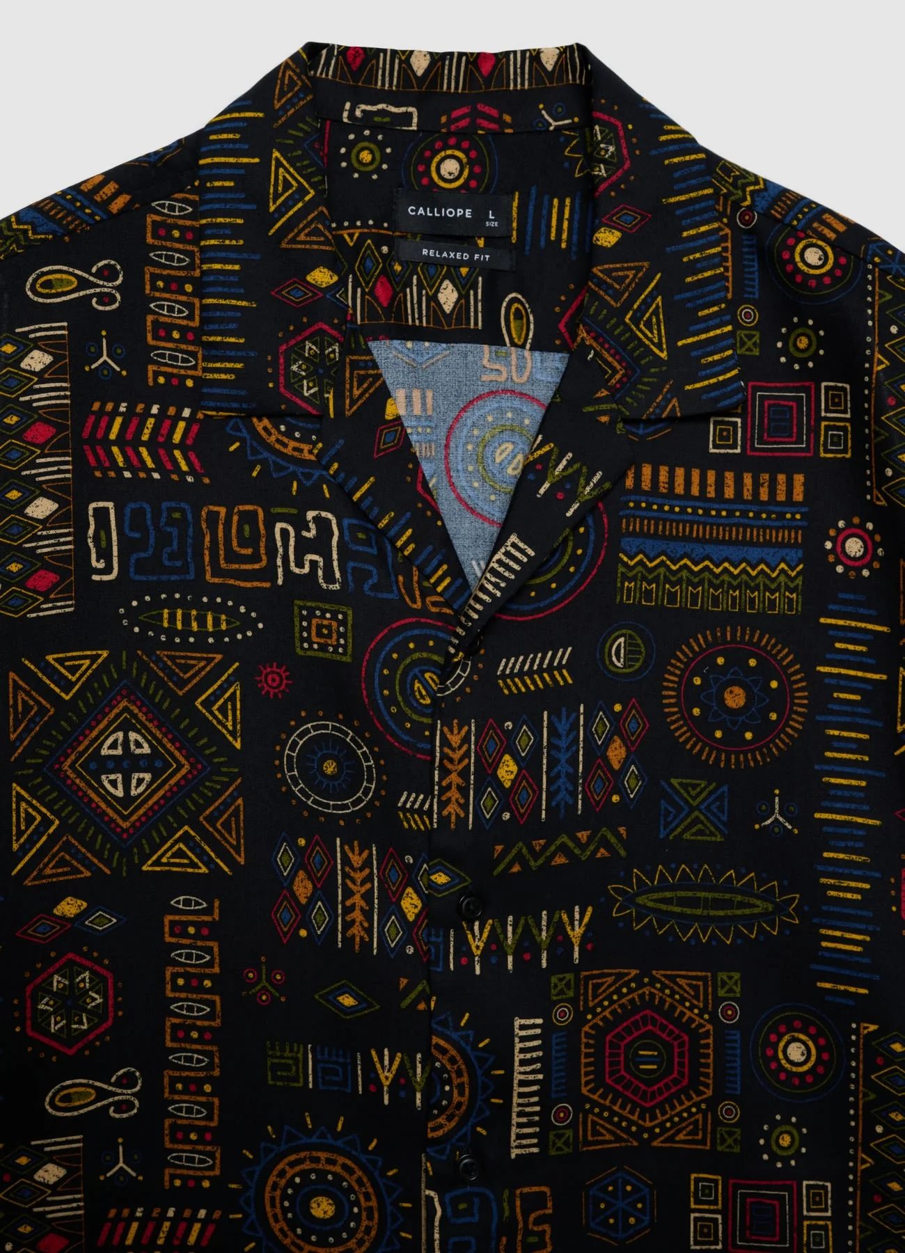 Camicia bowling con stampa etnica - Image 6