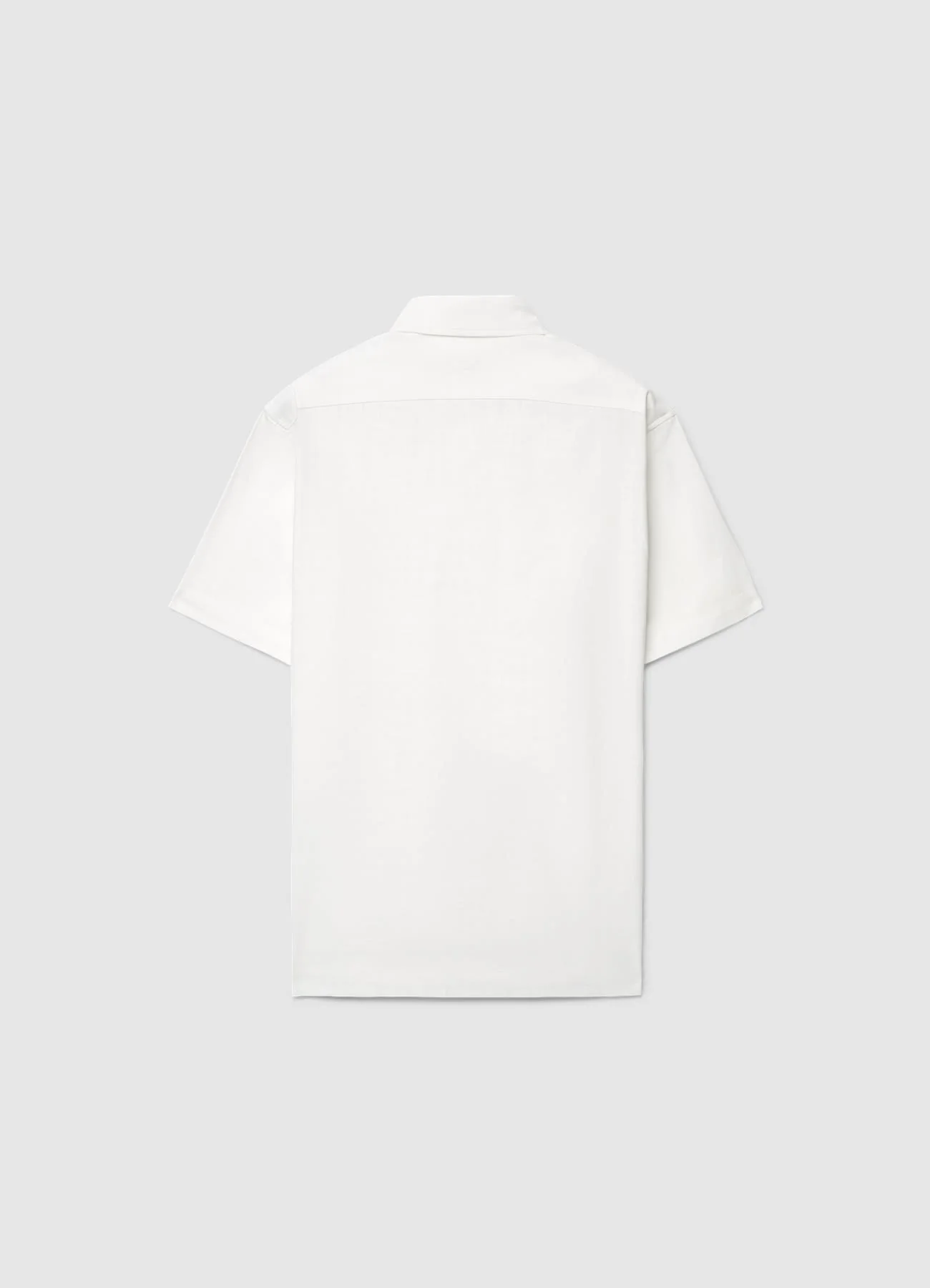 Camicia bowling con taschino a tinta unita - Image 5