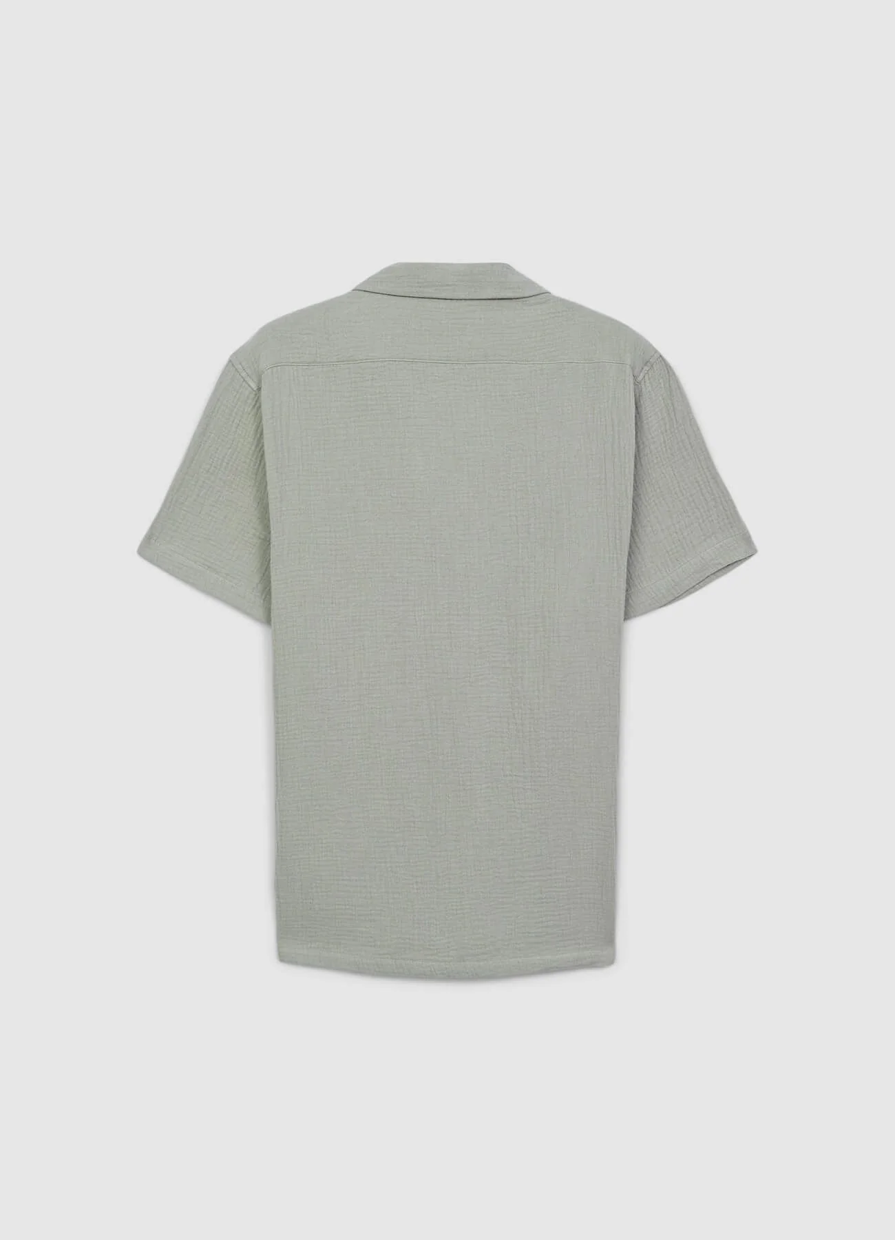 Camicia bowling cotone goffrato - Image 5